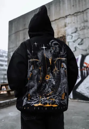 Stay Cold Apparel - Full Moon Ritual Black - Hoodie Modern Design Travel Trend
