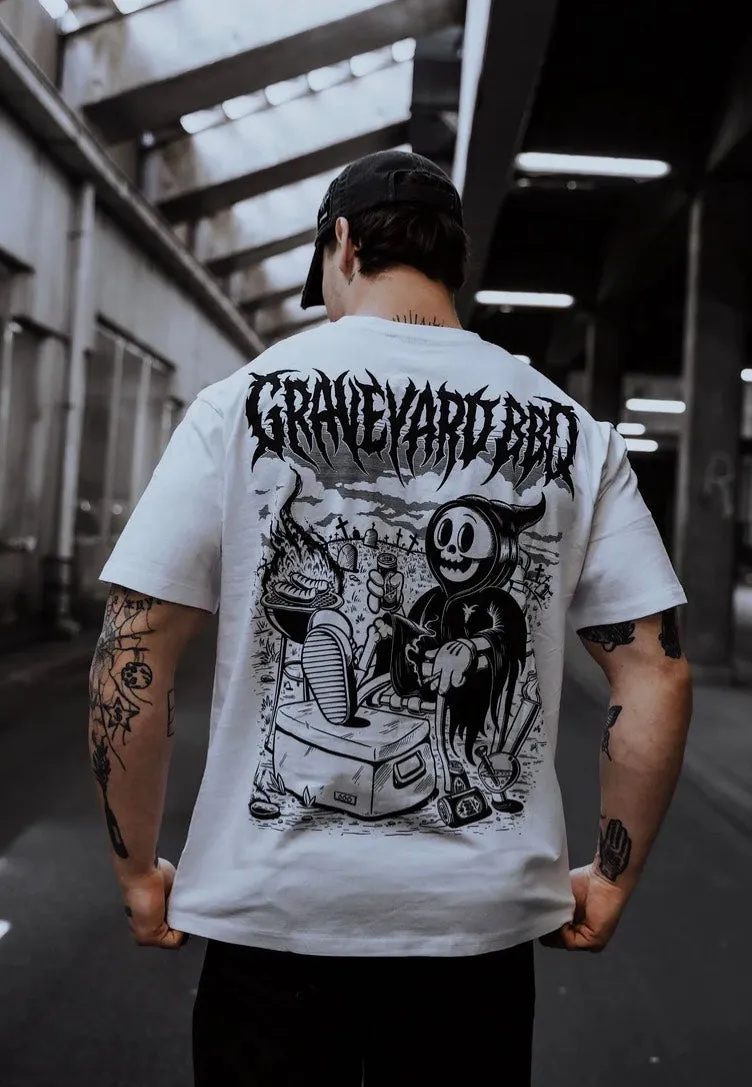 Street Outfit Stay Cold Apparel - Graveyard BBQ White - T-Shirt