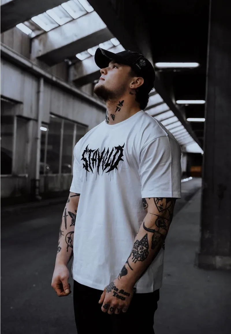 Stay Cold Apparel - Graveyard BBQ White - T-Shirt Popular Trend