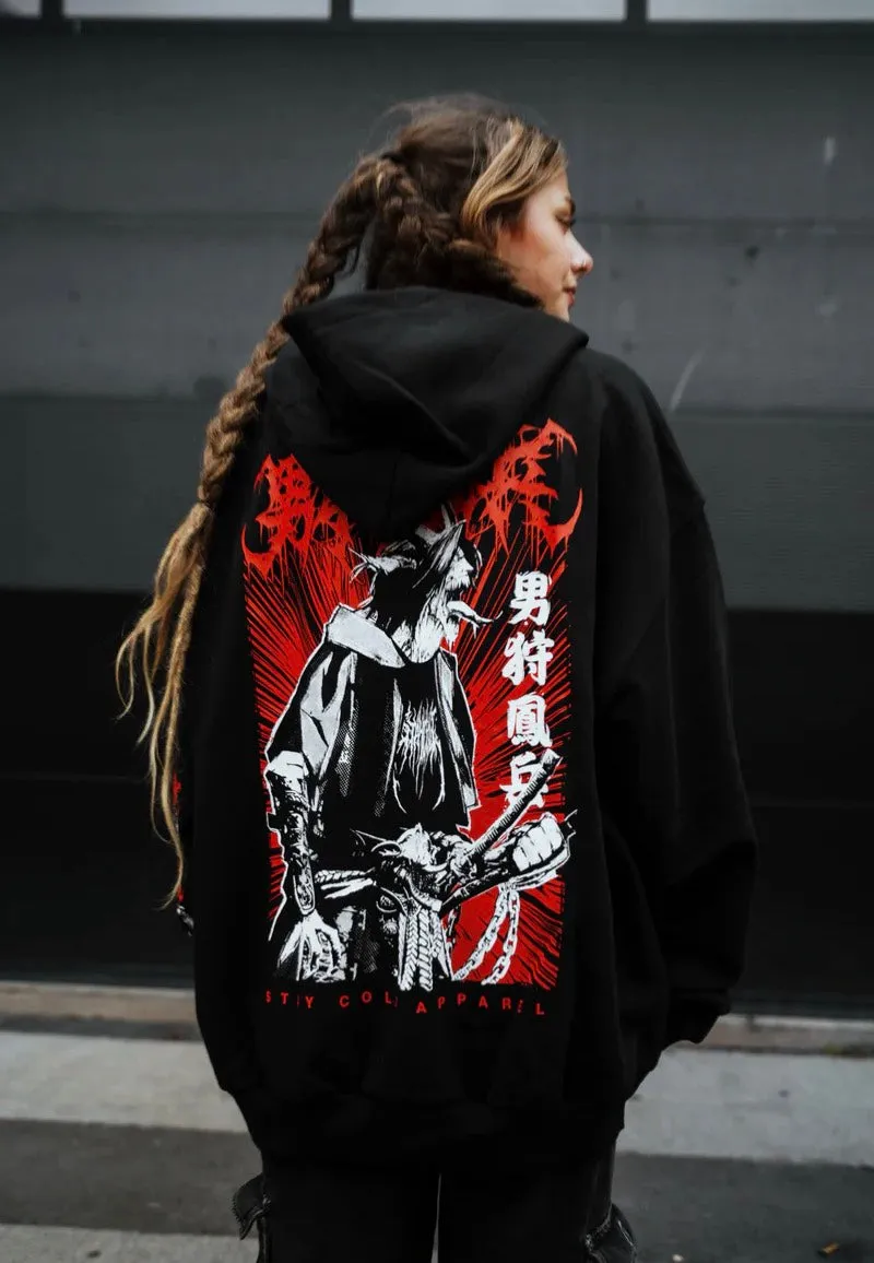 Nordic style Stay Cold Apparel - Samurai Demon Oversized - Hoodie