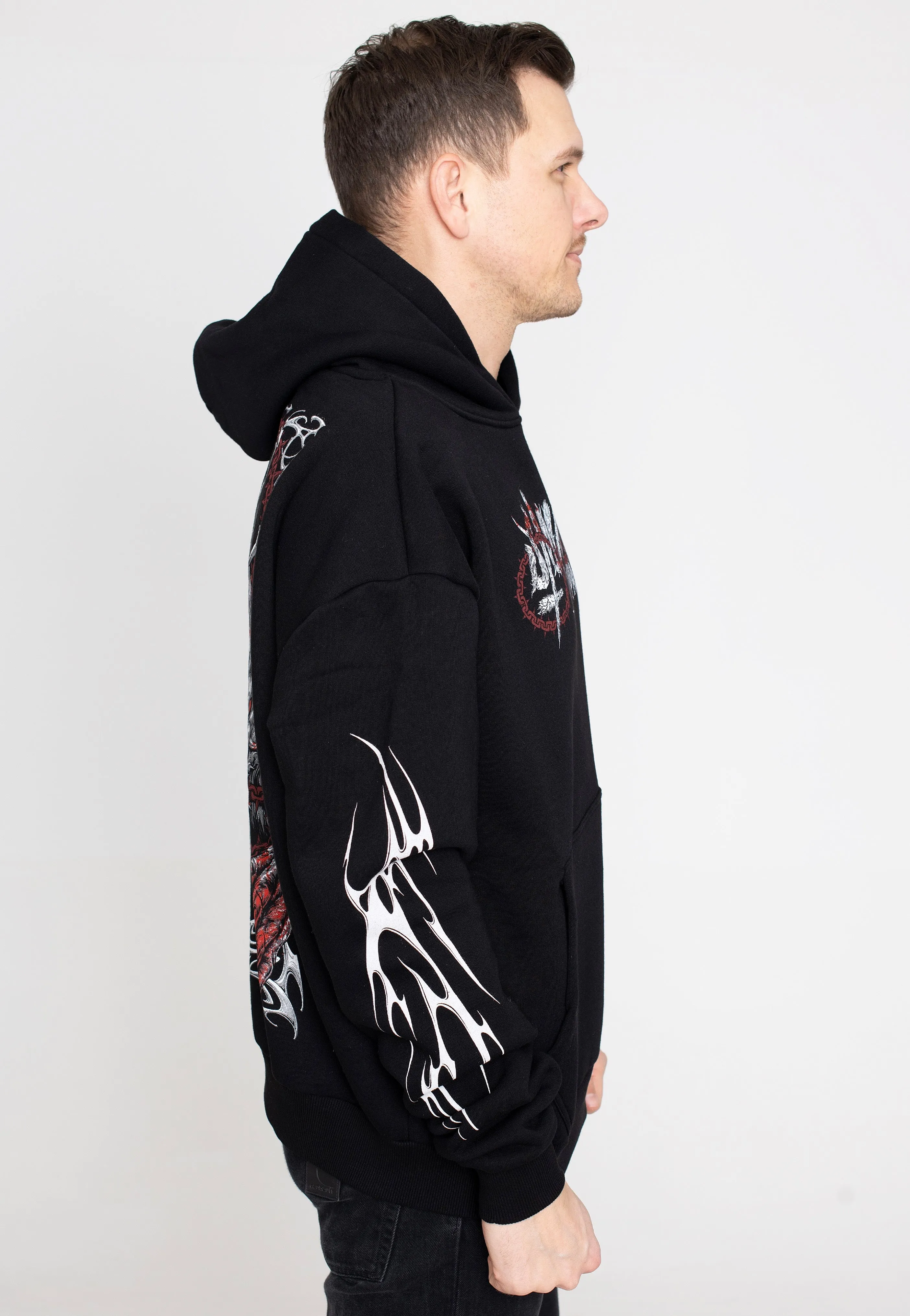 Stay Cold Apparel - The Impaler Oversized Black - Hoodie Netflix Outfit