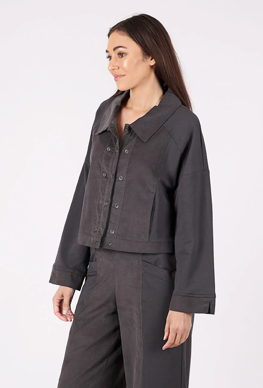 Steady Warmth Umbra Short Cord/Jersey Jacket, Mink
