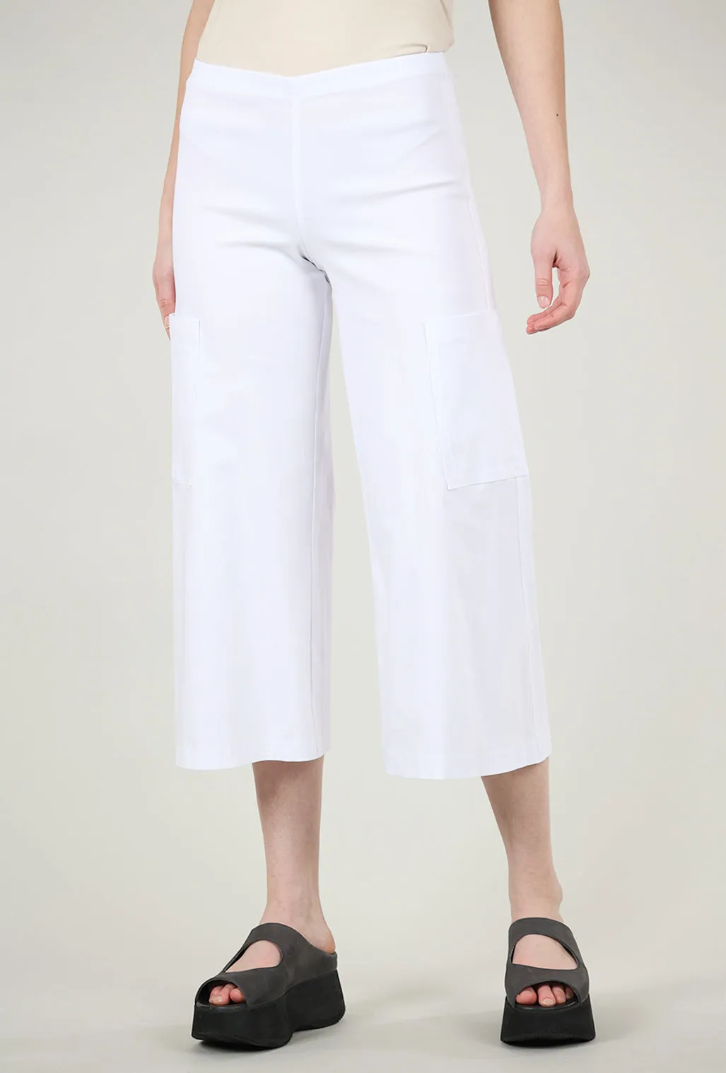 Neutral Style Stephie Pocket Pant, White