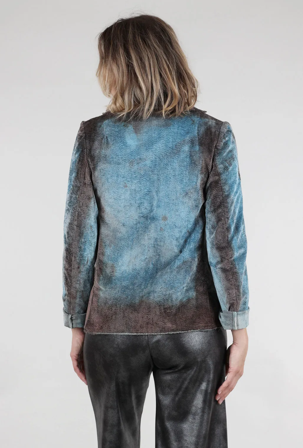 Stevie Ombre Cord Blazer, Sky Smooth Urban Pick