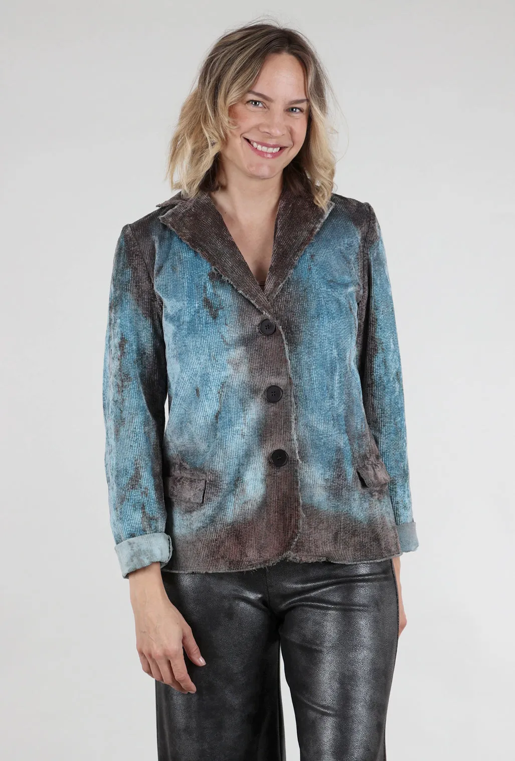 Illustrate Light Function Stevie Ombre Cord Blazer, Sky