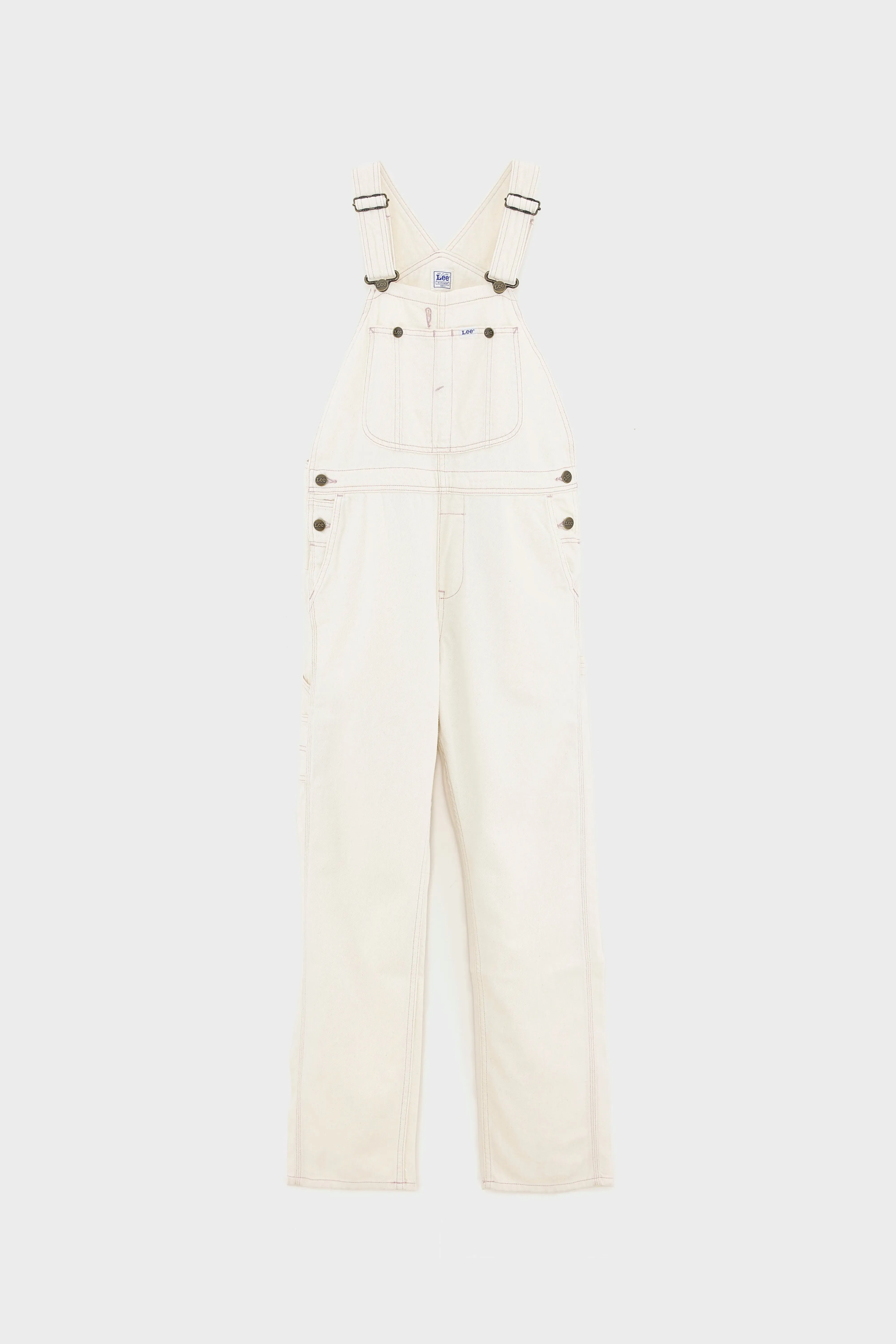 Straight Bib Overalls  (251 / W / ECRU) Violet Shade