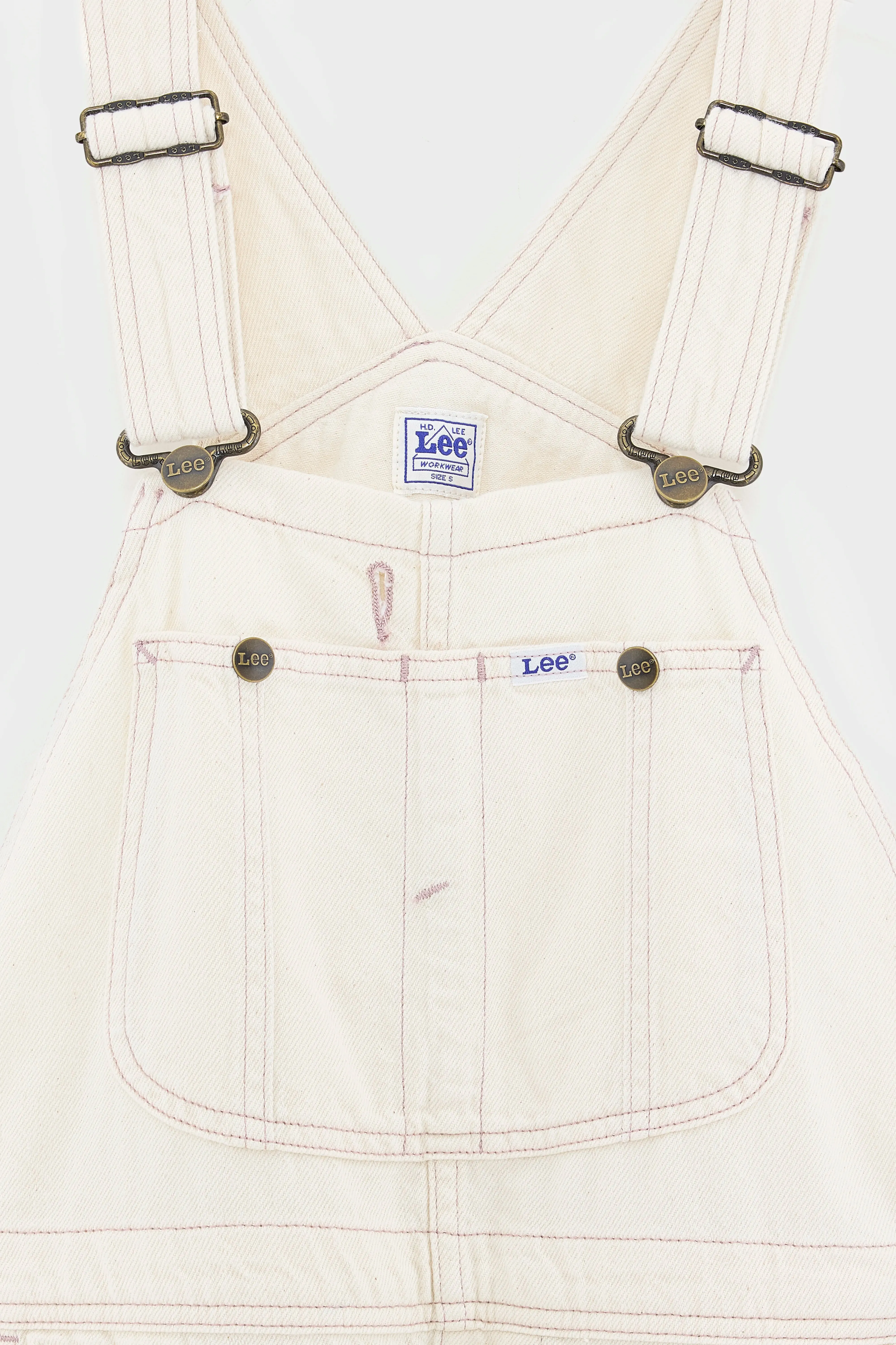 Straight Bib Overalls  (251 / W / ECRU) Violet Shade