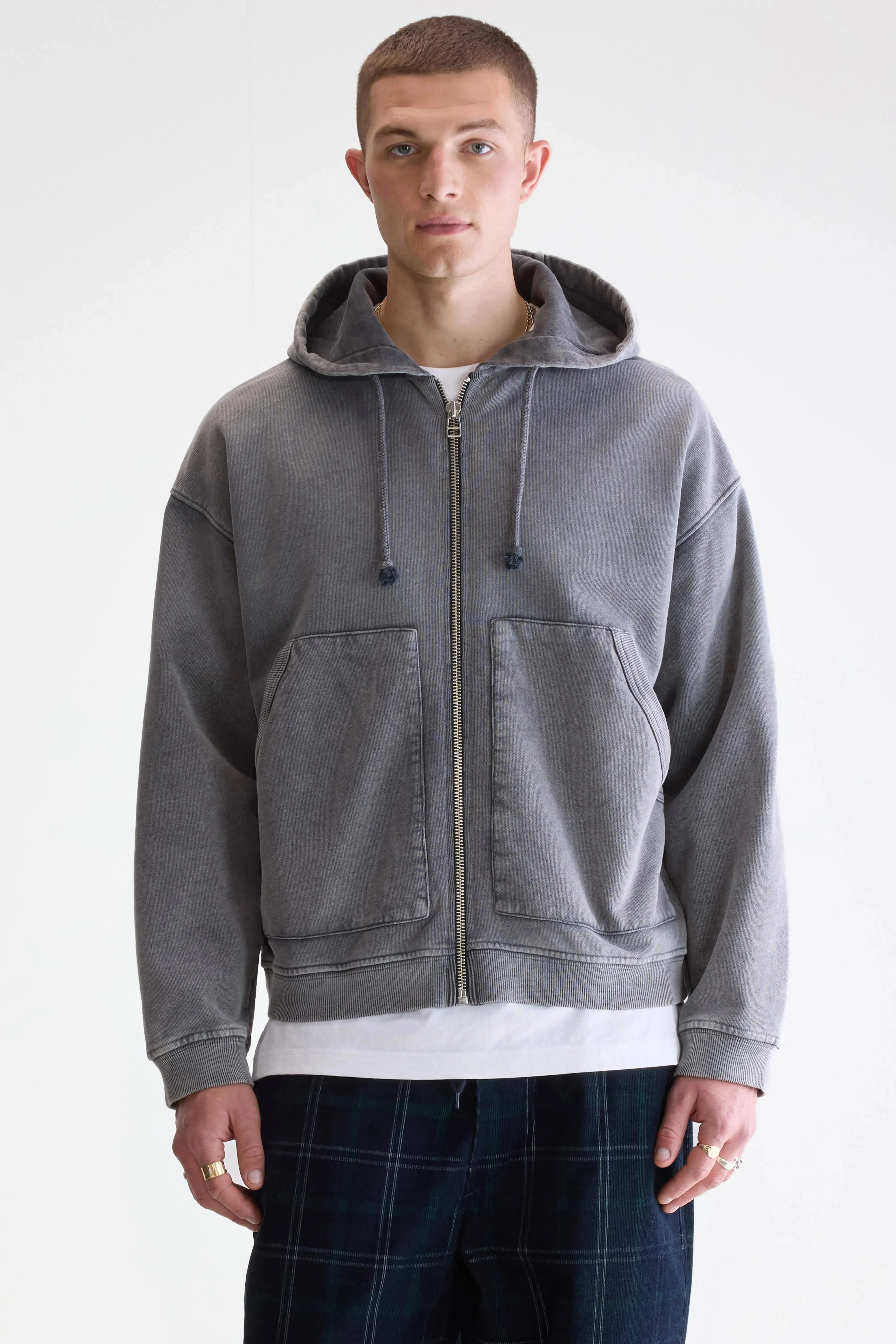 Street Active Falkon zip-up hoodie (252 / M / BLACK BLUE)