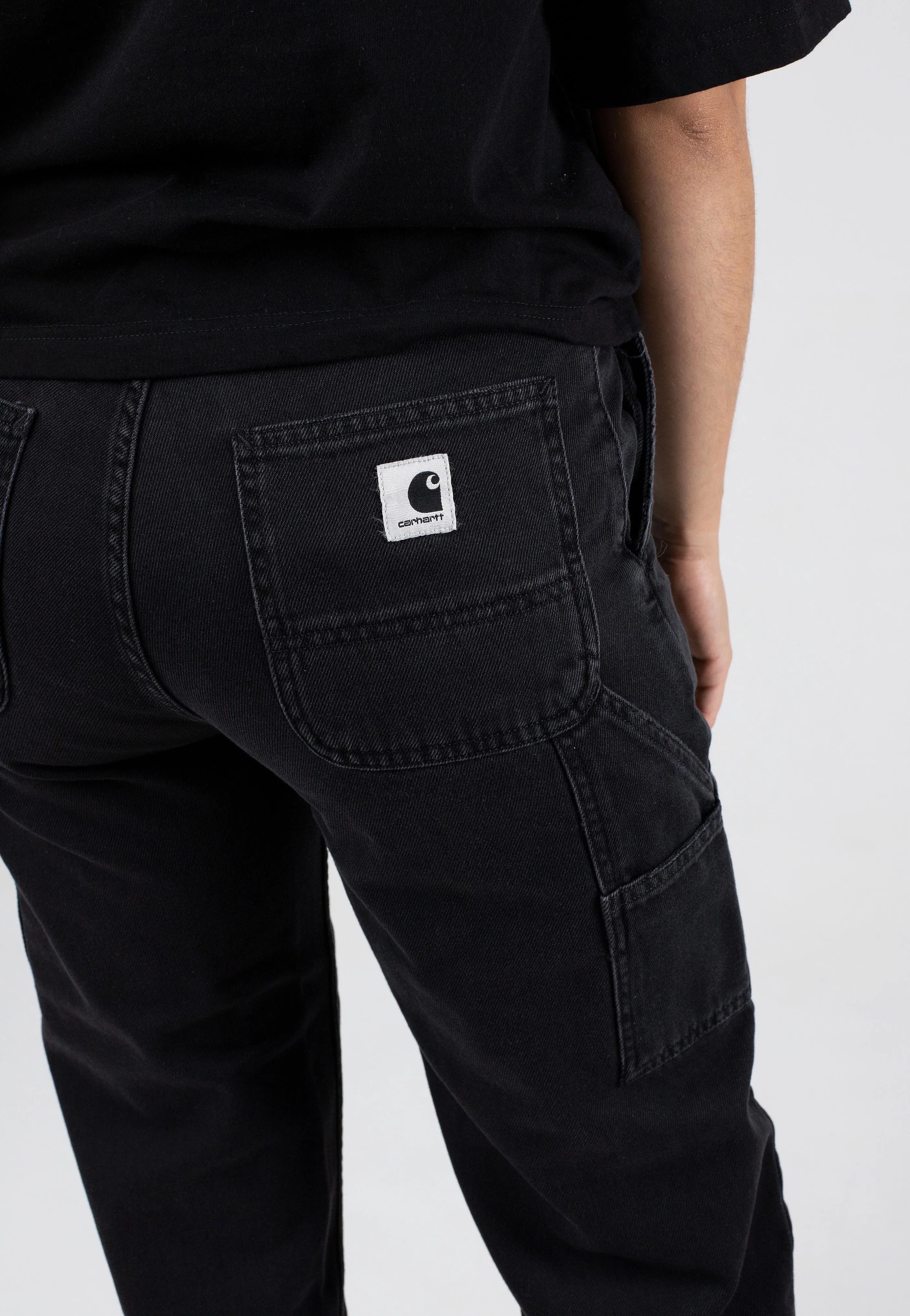 Street Aura Carhartt WIP - W' Pierce Stone Washed Black - Jeans