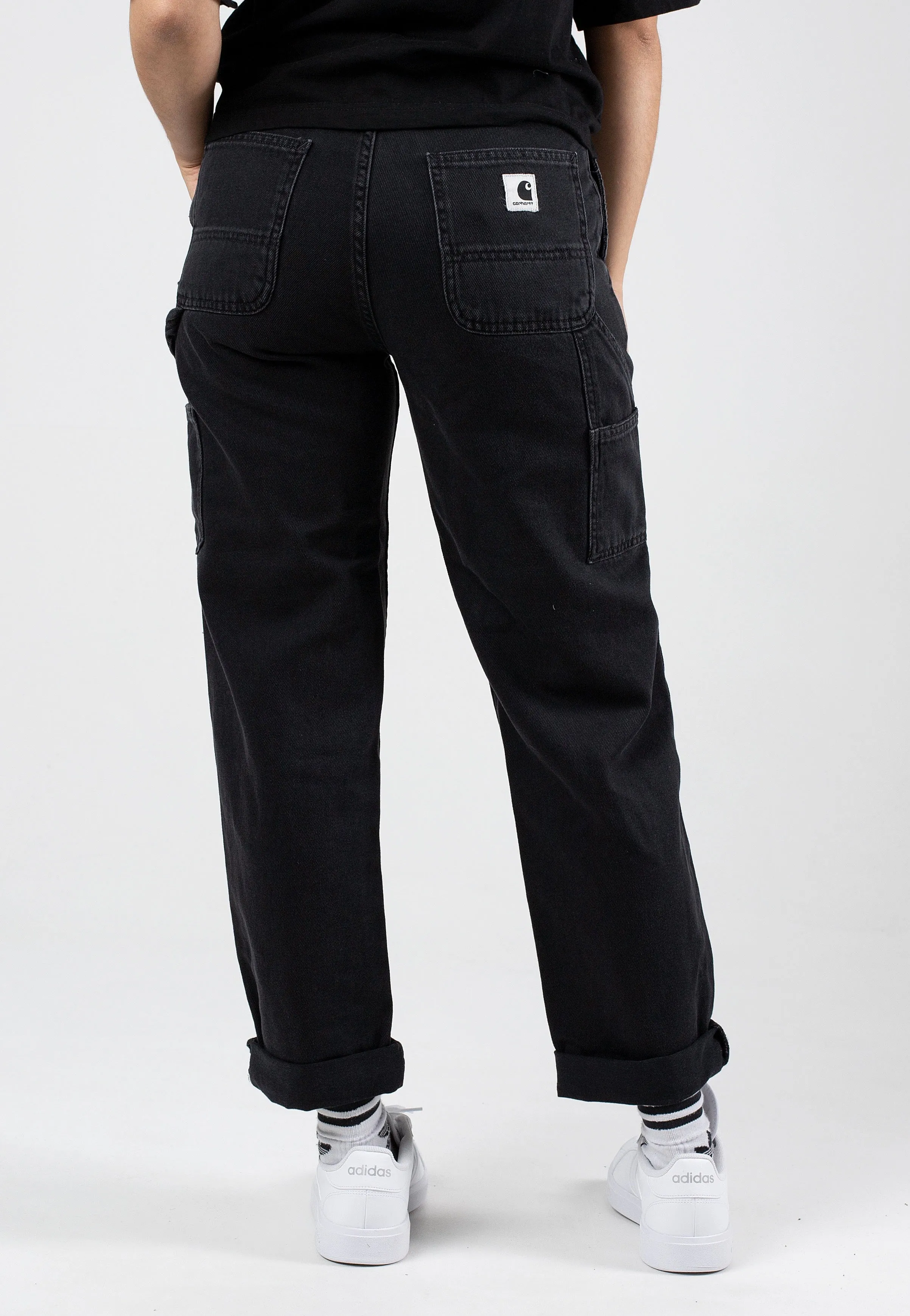 Street Aura Carhartt WIP - W' Pierce Stone Washed Black - Jeans