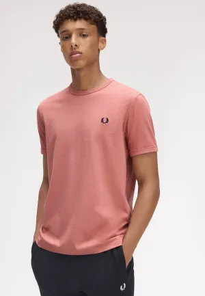 Fred Perry - Ringer Putty Pink - T-Shirt Stylish and Comfortable