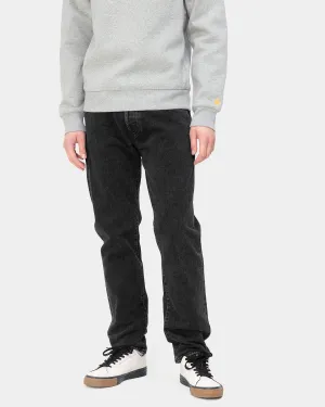 Carhartt WIP Klondike Pant Regular Tapered Mens Jeans - Black Stone Washed | Carhartt WIP Jeans | JEANSTORE