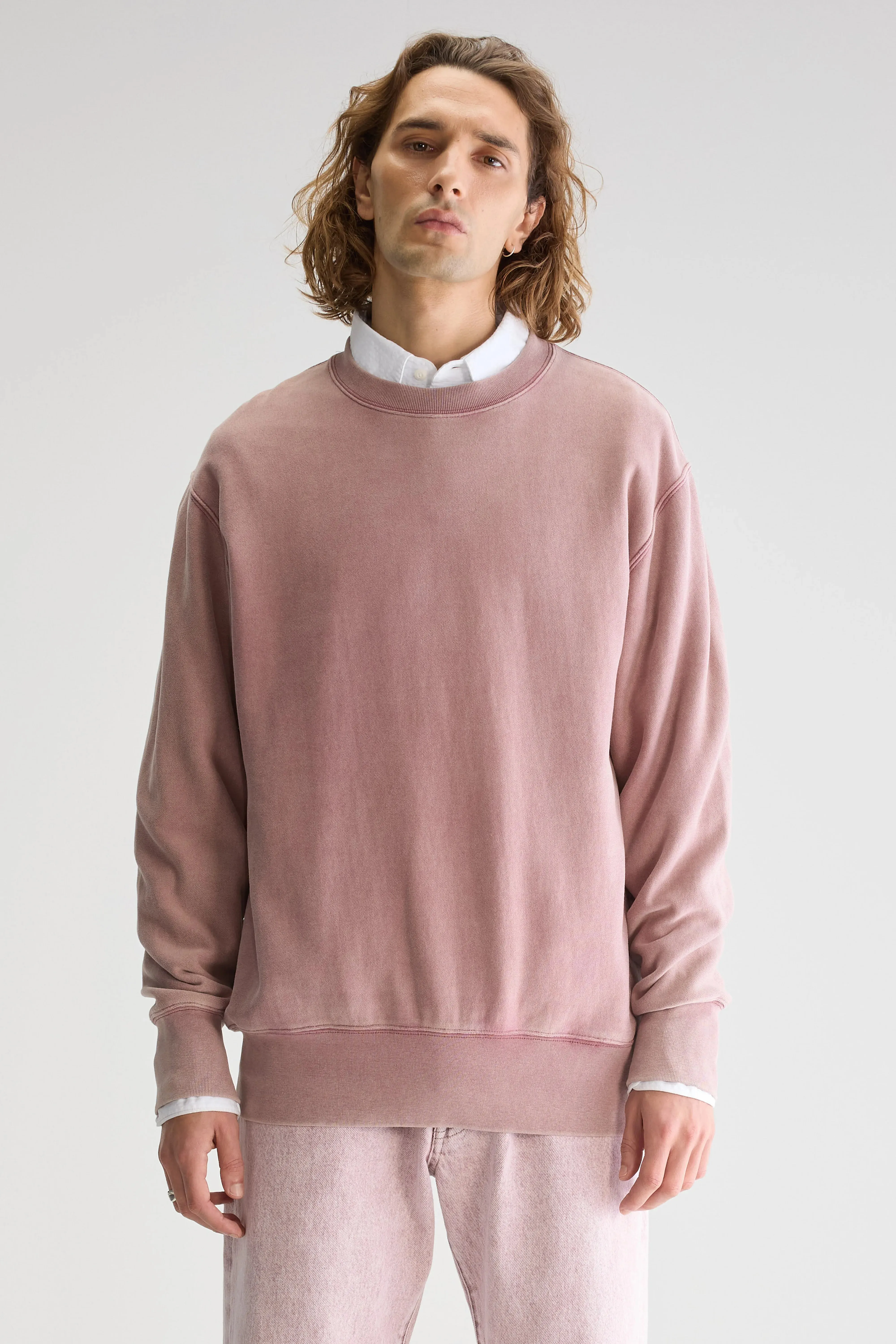 Street Smart Flake crewneck sweatshirt (251 / M / LYCHEE)