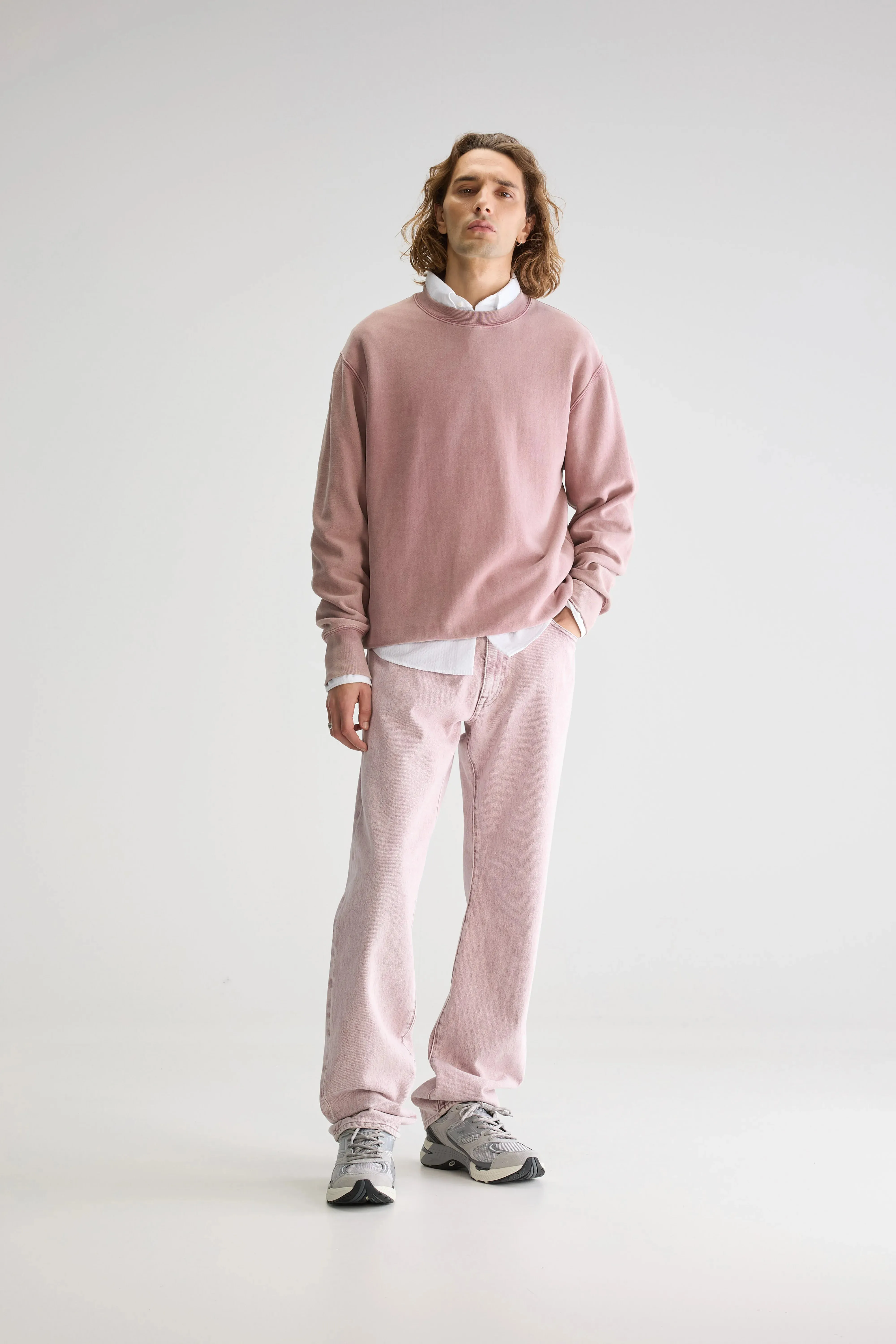 Street Smart Flake crewneck sweatshirt (251 / M / LYCHEE)