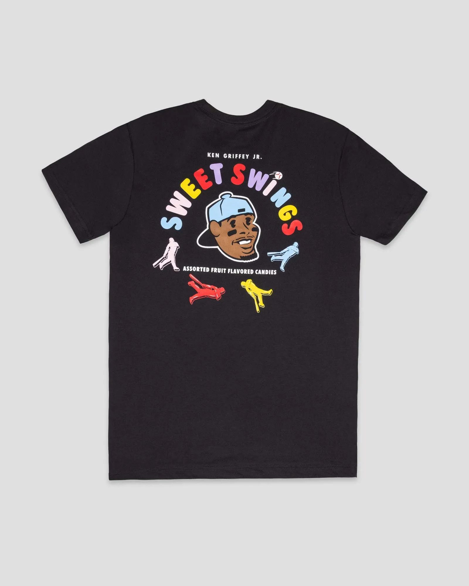 Street Style Griffey Jr. Sweet Swings Gummy Candy T-Shirt - Black