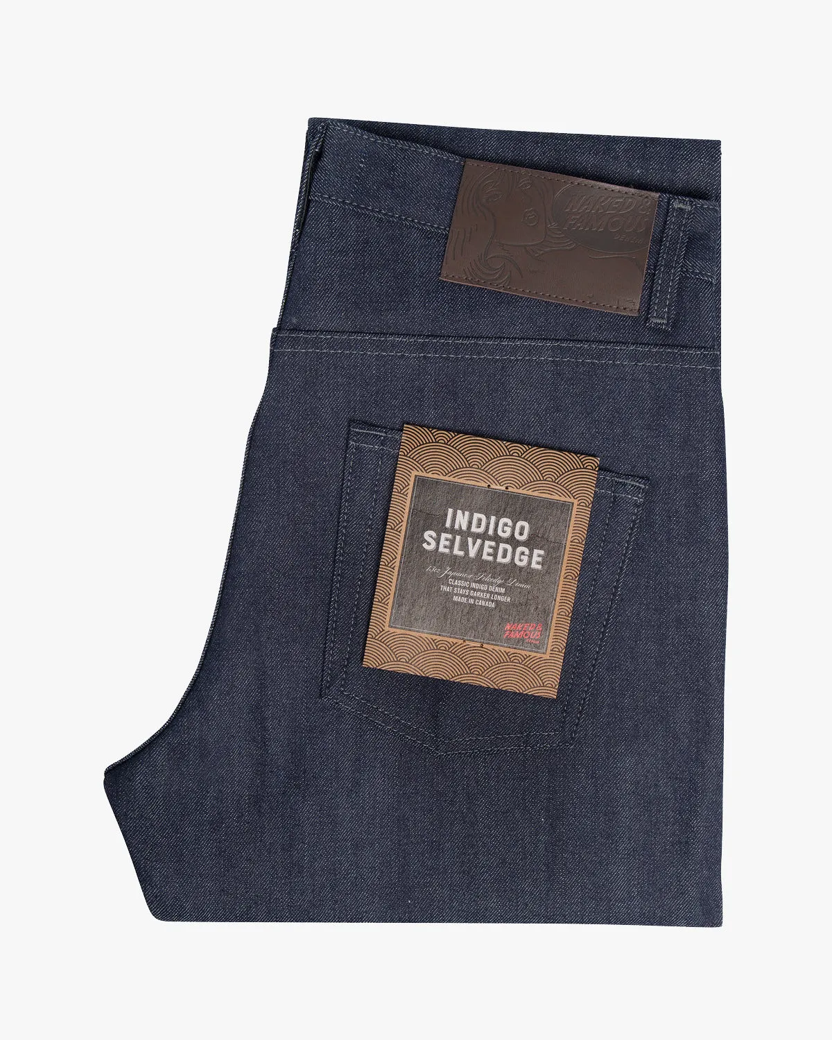 Naked & Famous Denim Easy Guy Relaxed Tapered Mens Jeans - Indigo Selvedge | Naked & Famous Denim Jeans | JEANSTORE