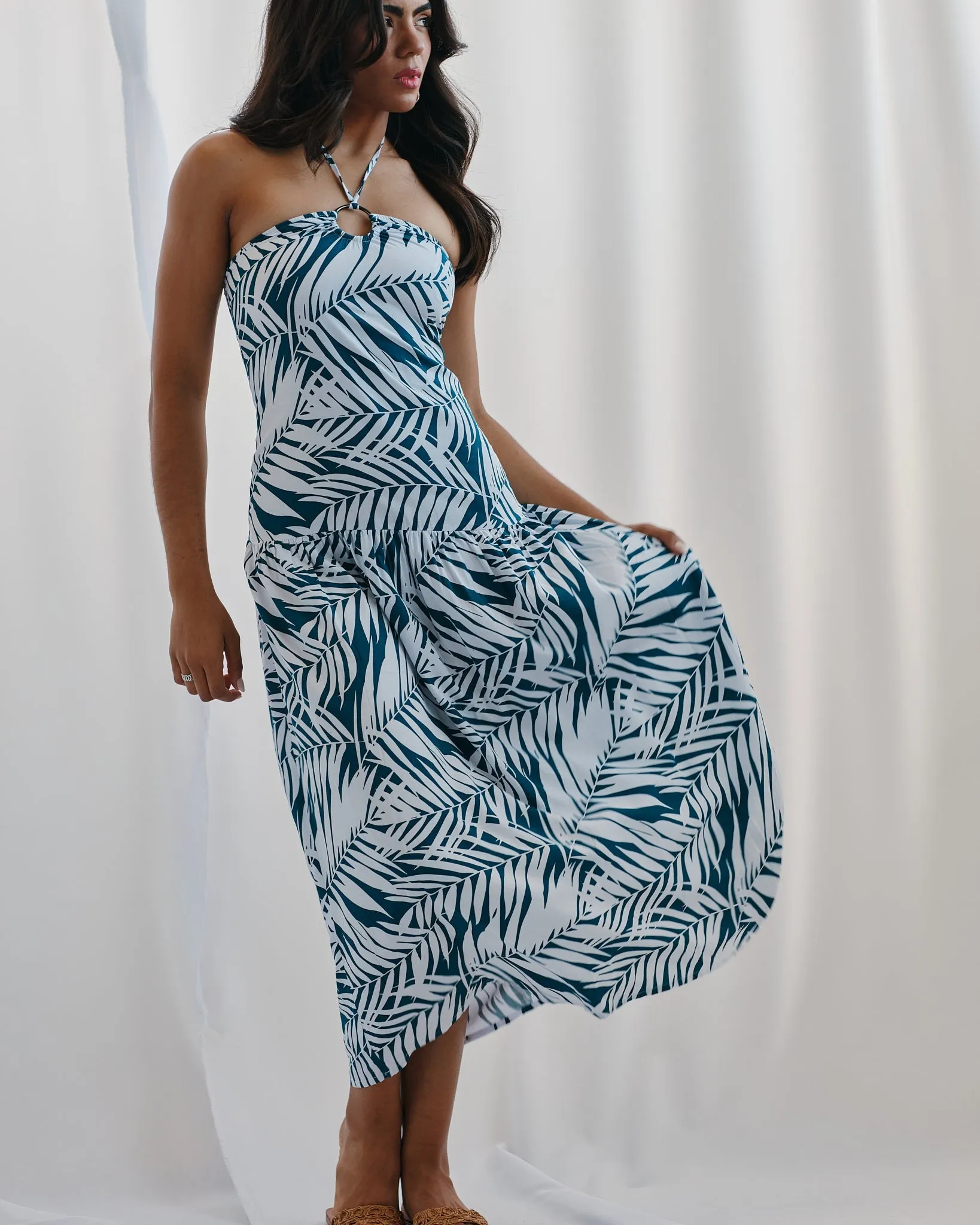 String Halter Long Dress Relaxed Vibes