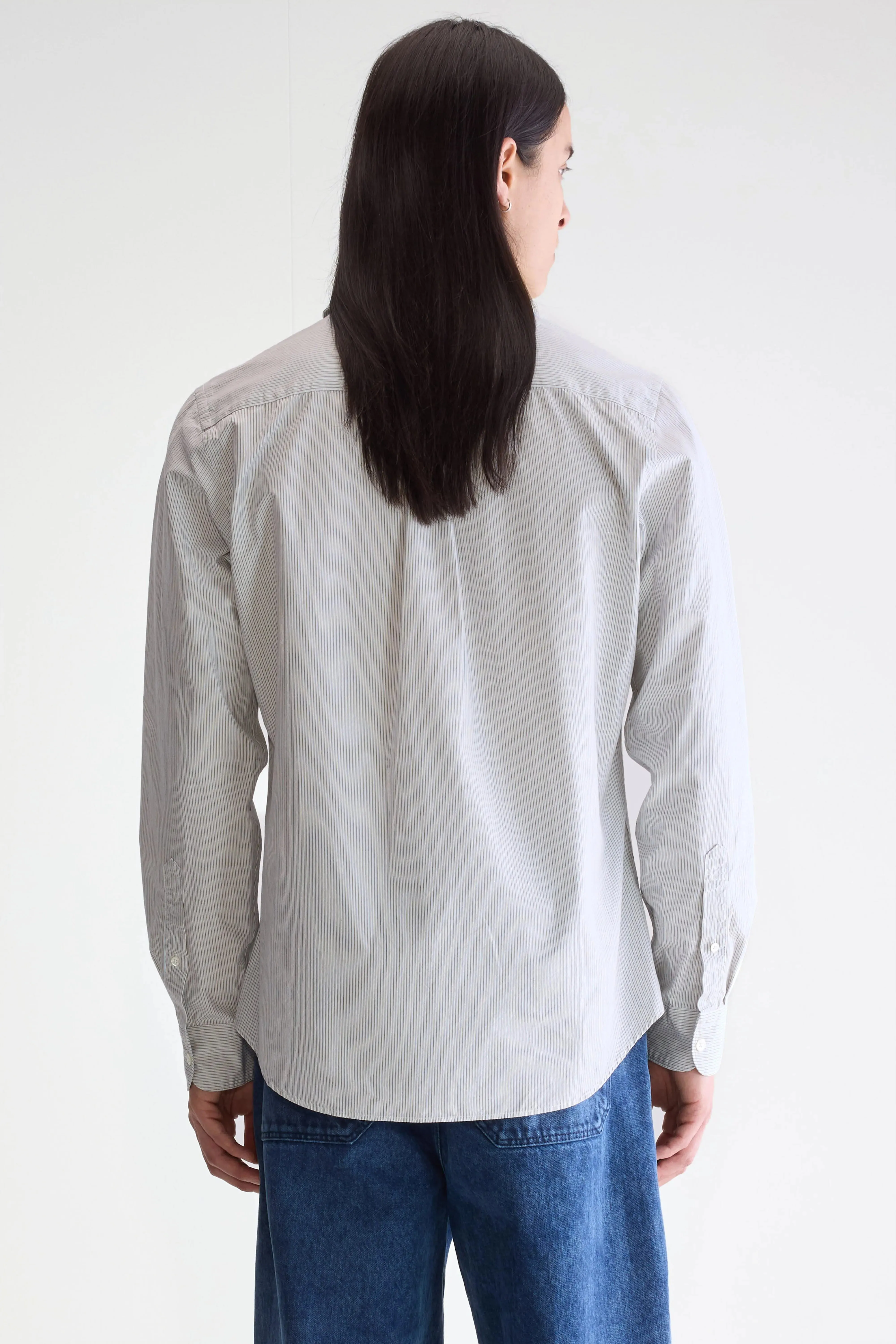 Structured Fit Gabe slim shirt (252 / M / STRIPE U)