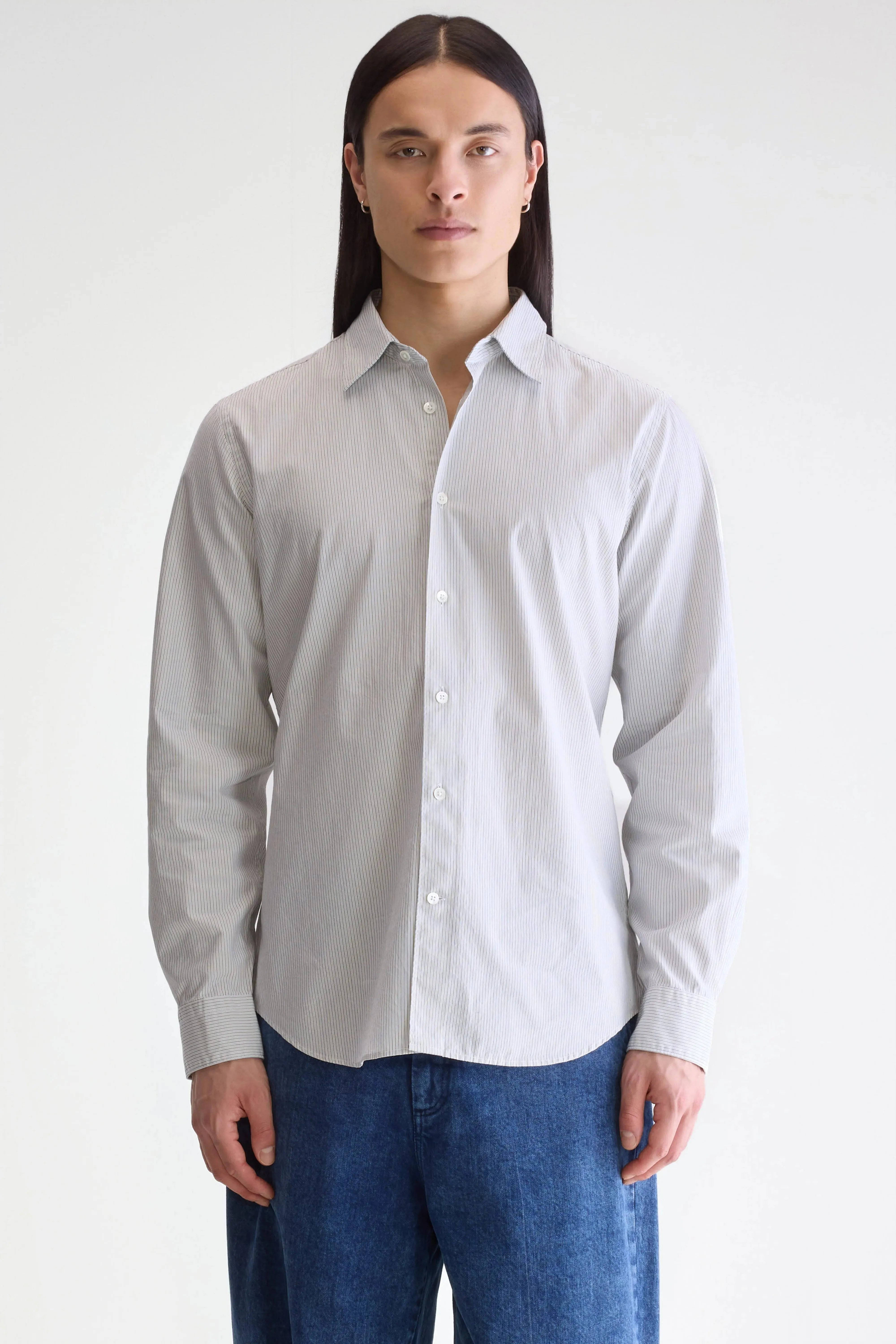 Structured Fit Gabe slim shirt (252 / M / STRIPE U)
