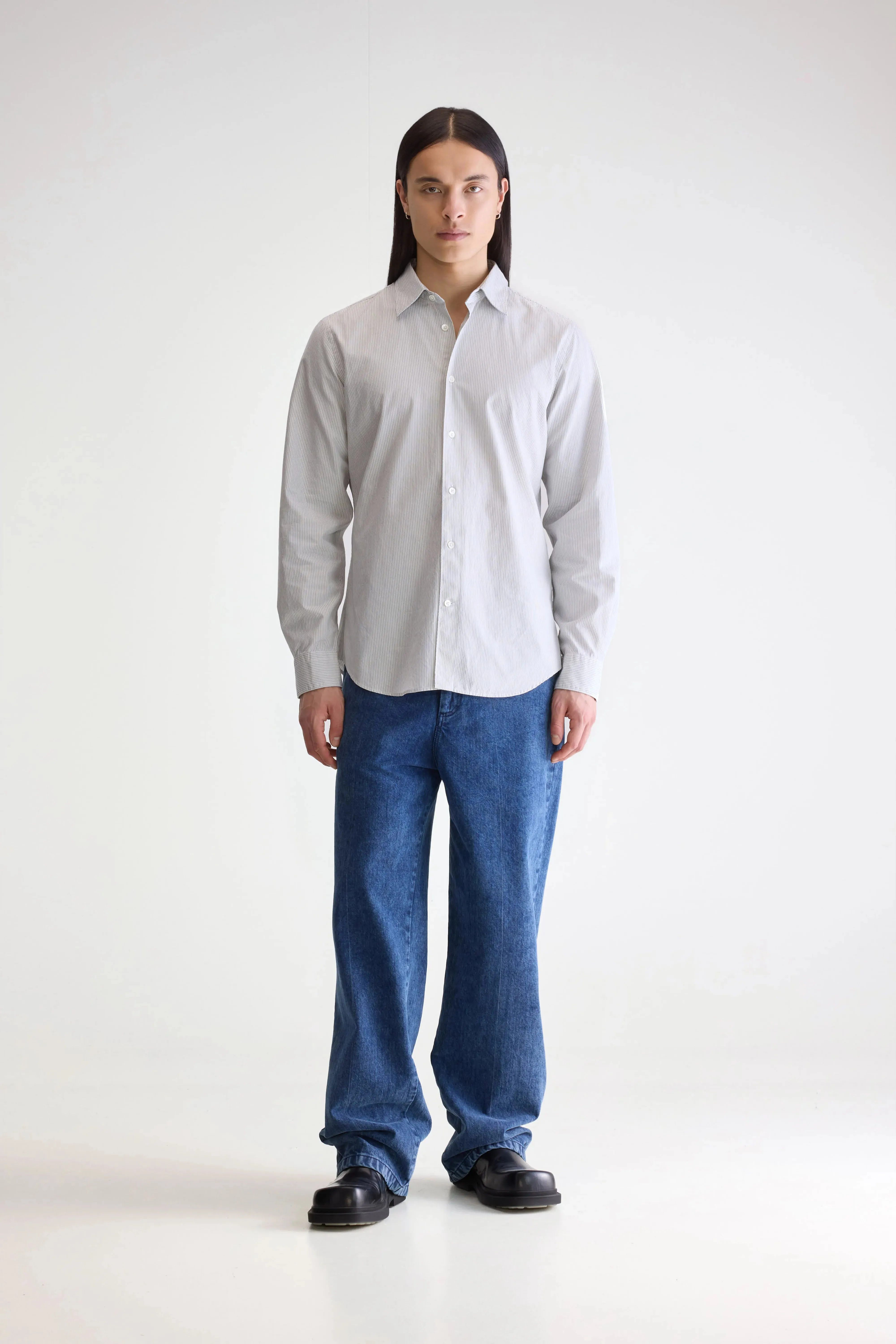 Structured Fit Gabe slim shirt (252 / M / STRIPE U)