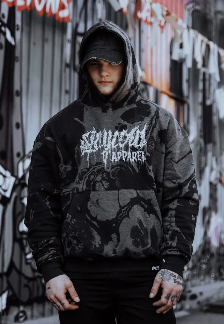 Stylish Combination Stay Cold Apparel - Strangled Oversized Black - Hoodie
