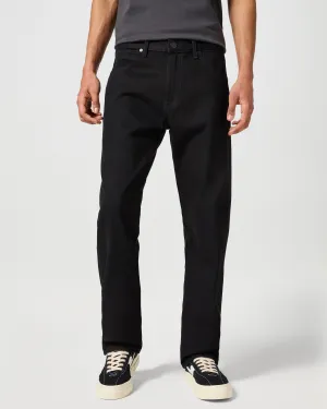 Wrangler Frontier Relaxed Straight Mens Jeans - Jet Wash | Wrangler Jeans | JEANSTORE