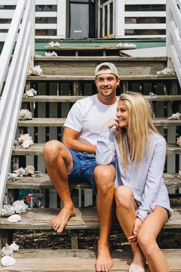 Stylish Design Drunken Crab: Swim Trunks - Blue