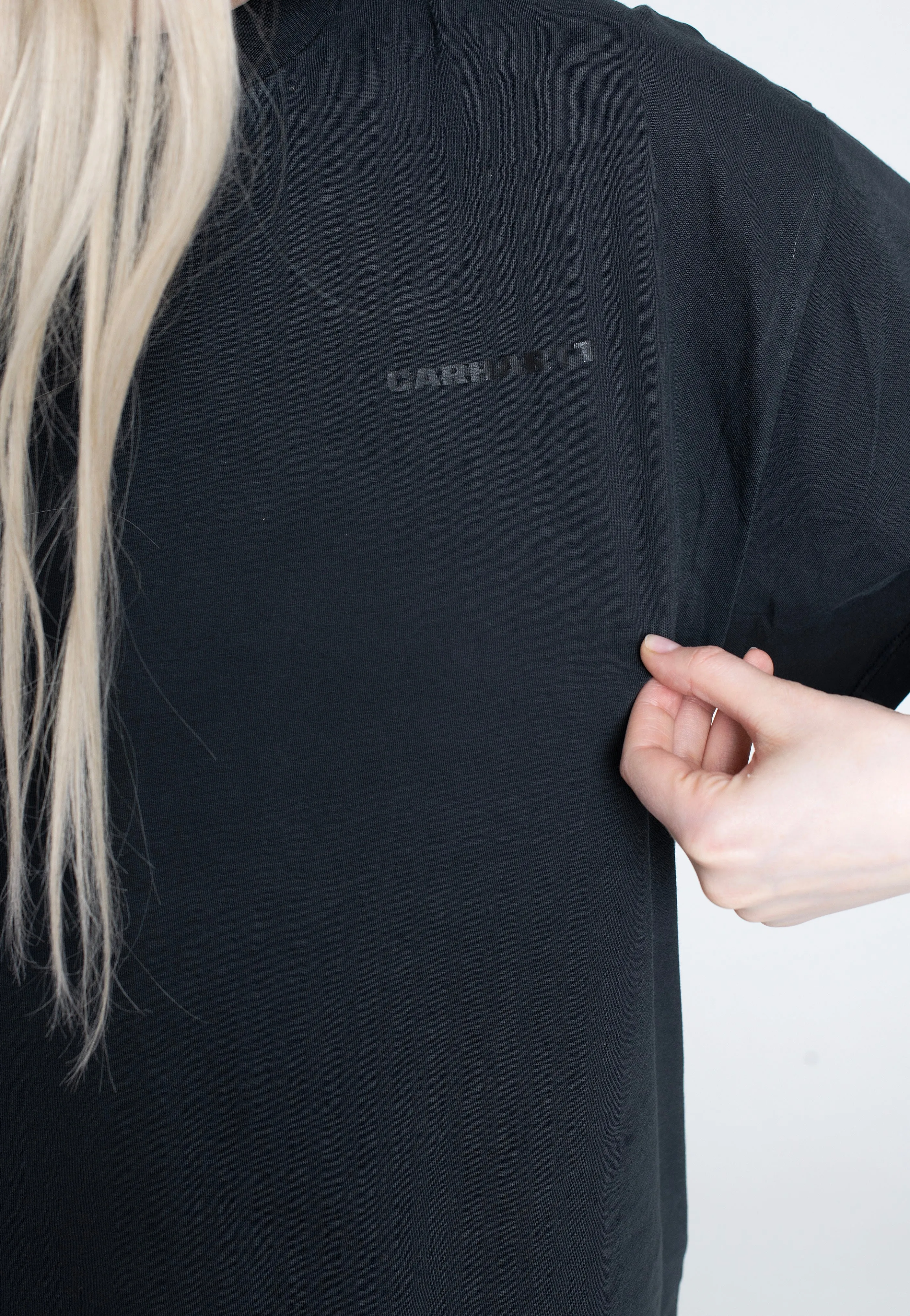 Stylish Fit Carhartt WIP - W' Akron Pigment Garment Dyed Black - T-Shirt