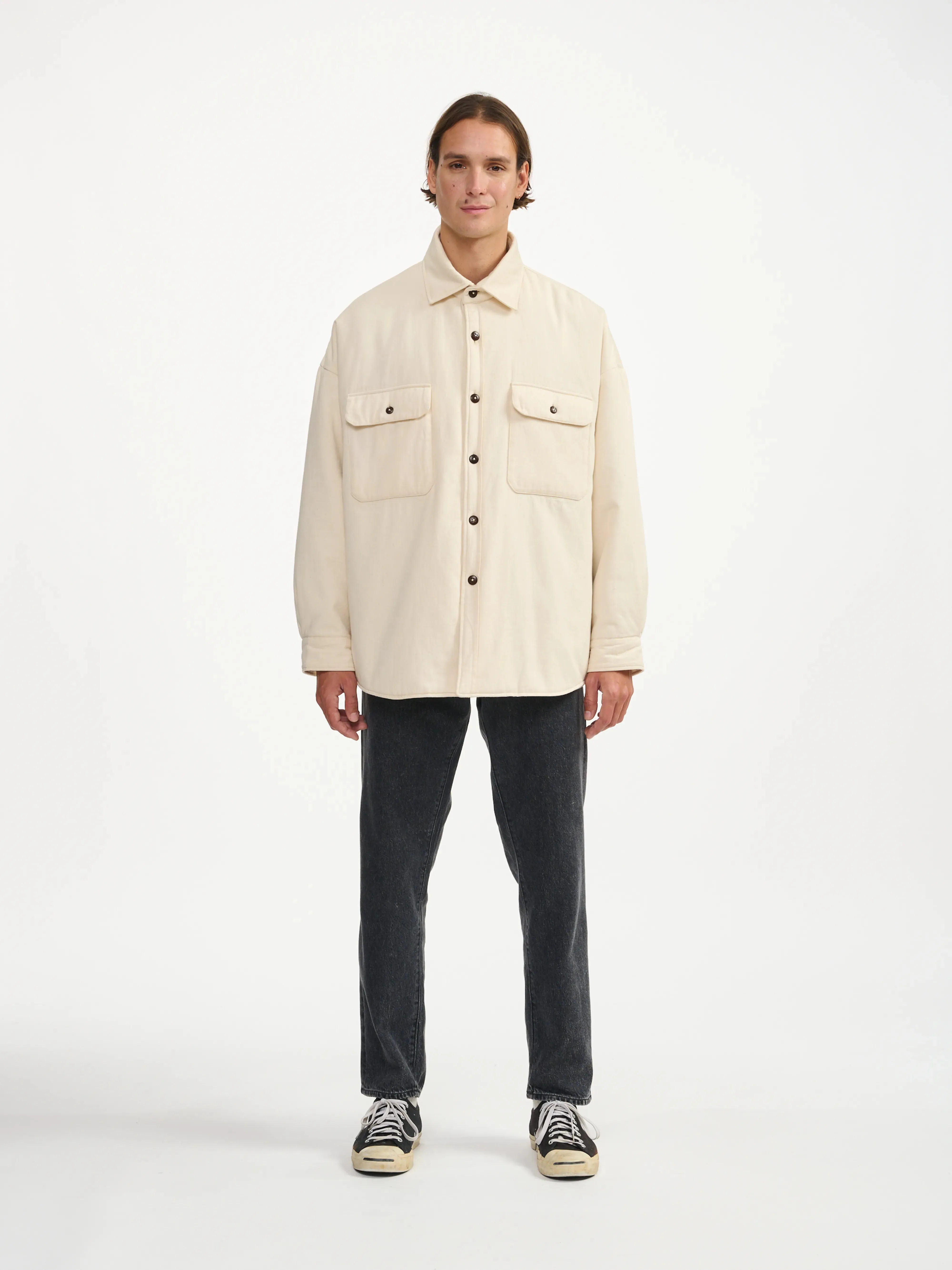 Stylish Fit Form lowe overshirt (241 / M / ECRU)