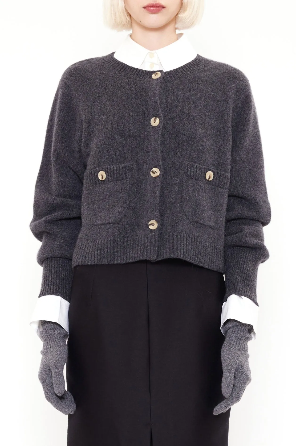 Rosanna Charcoal Cardigan muted tone