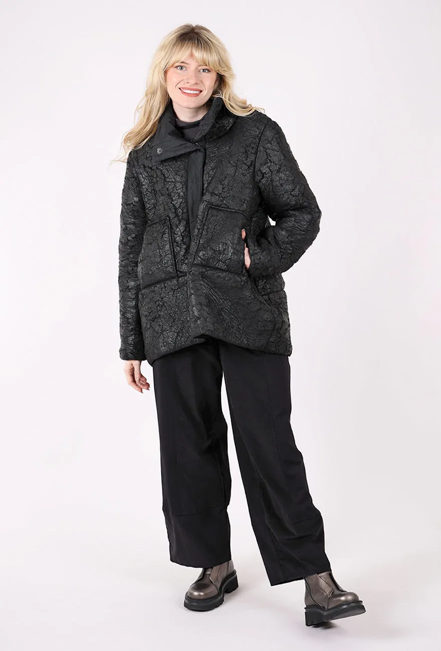 Stylish Outerwear Elva Puffer Jacket, Black/Black