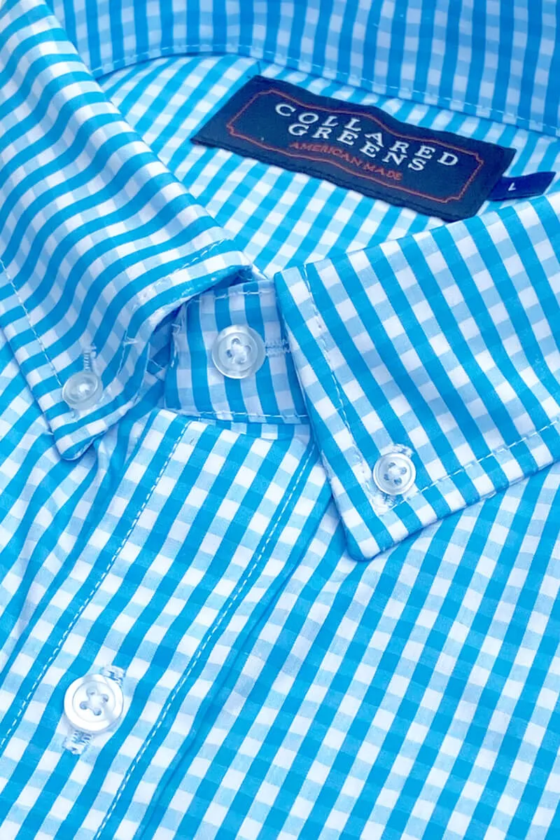 Summer-ready garment Stovall: Brookline Button Down Shirt - Marine Blue