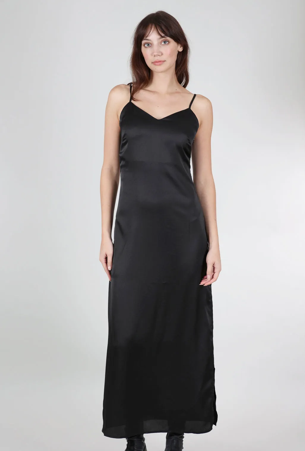 Season Ready Layered Look Valarie Slip Dress, Black