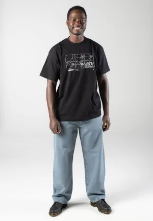 Natural Fit Carhartt WIP - Landon Black/Blue Fog - Pants