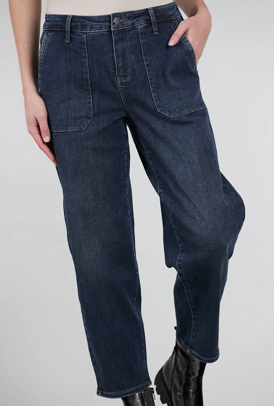 Stylish Waist Relaxed Utility Ankle Jean, Wellspring