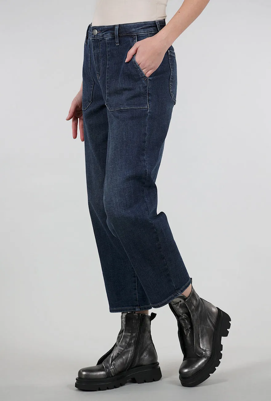 Stylish Waist Relaxed Utility Ankle Jean, Wellspring