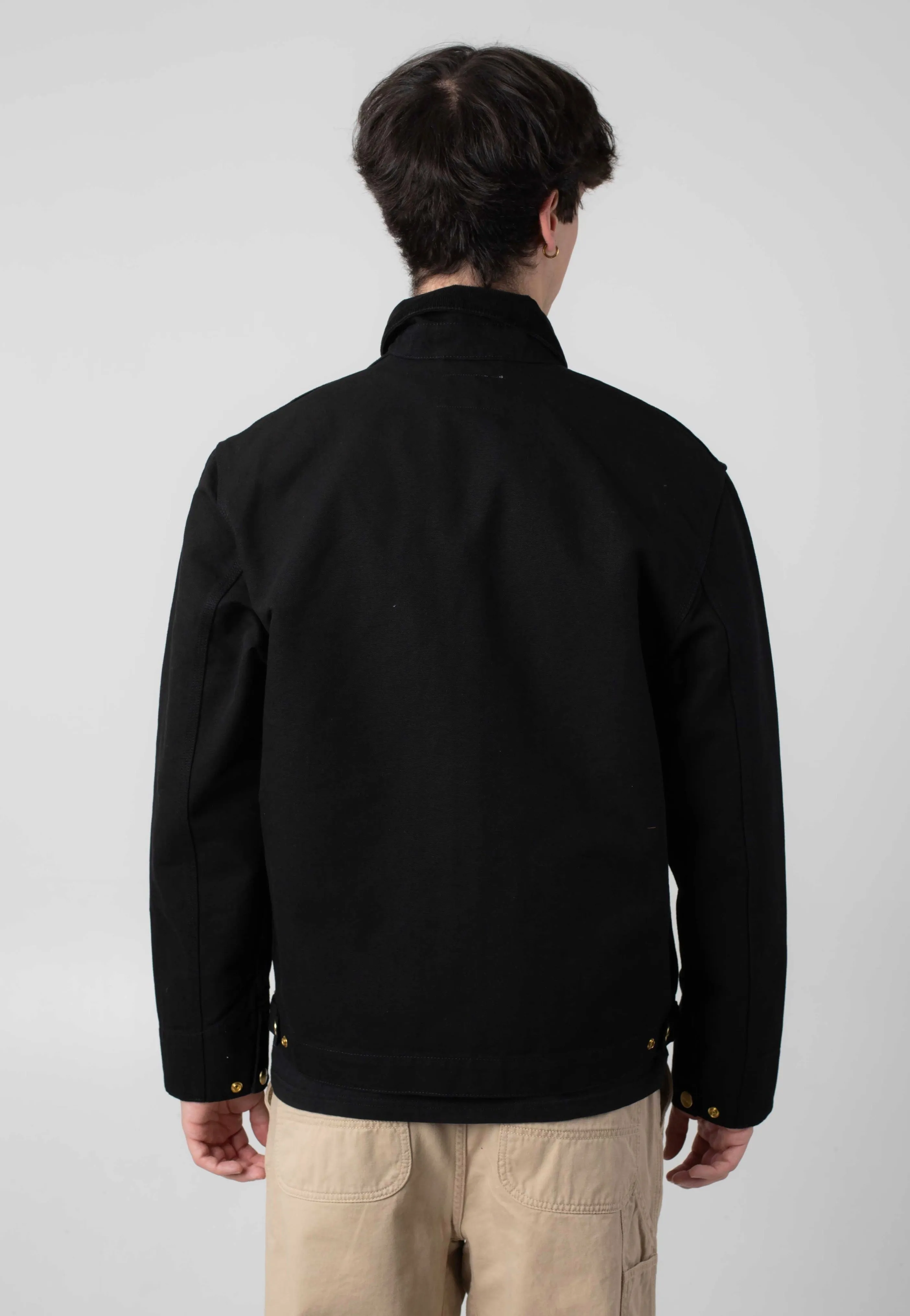 Stylish Warmth Carhartt WIP - Detroit Rinsed Black/Black - Jacket
