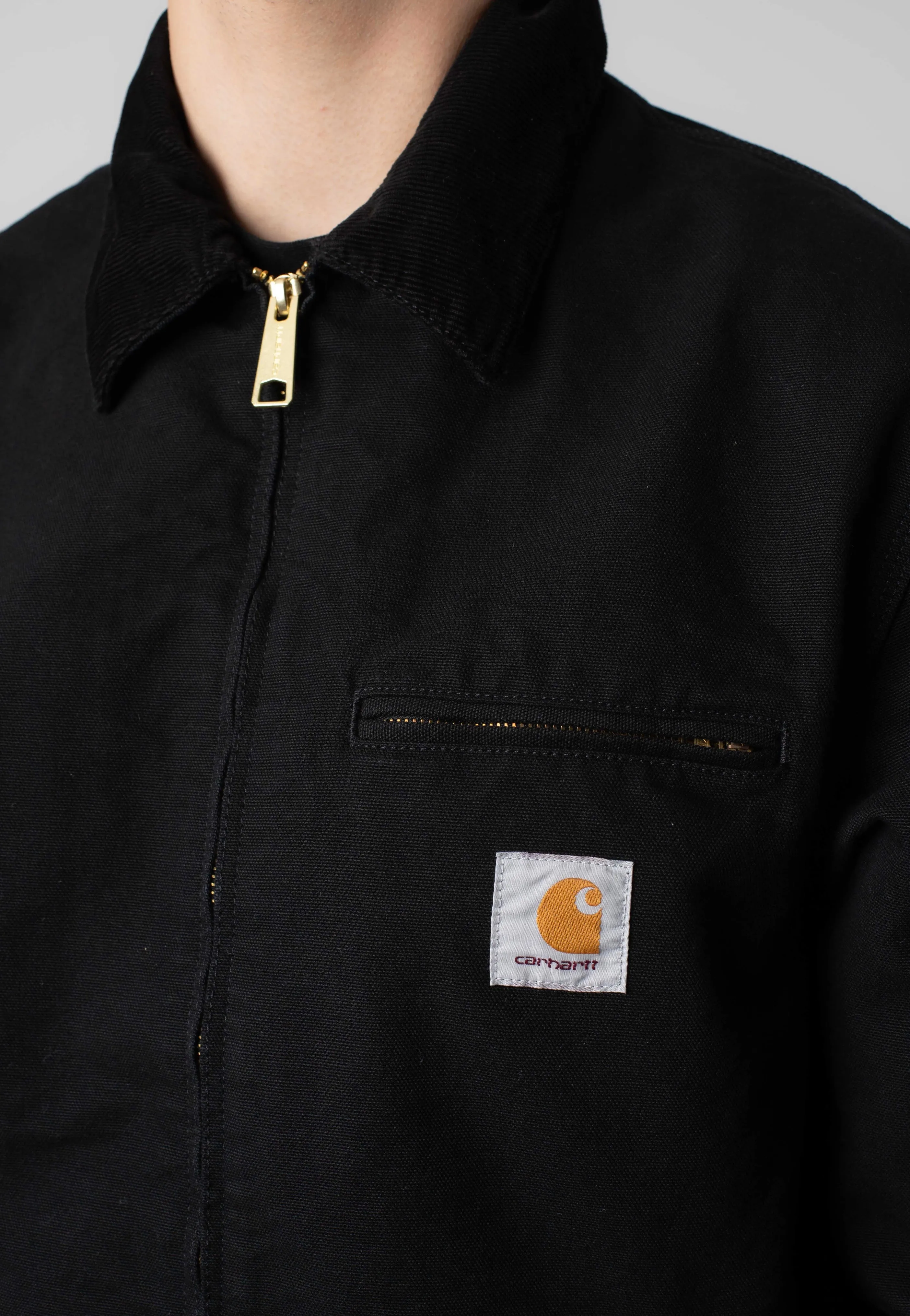 Stylish Warmth Carhartt WIP - Detroit Rinsed Black/Black - Jacket
