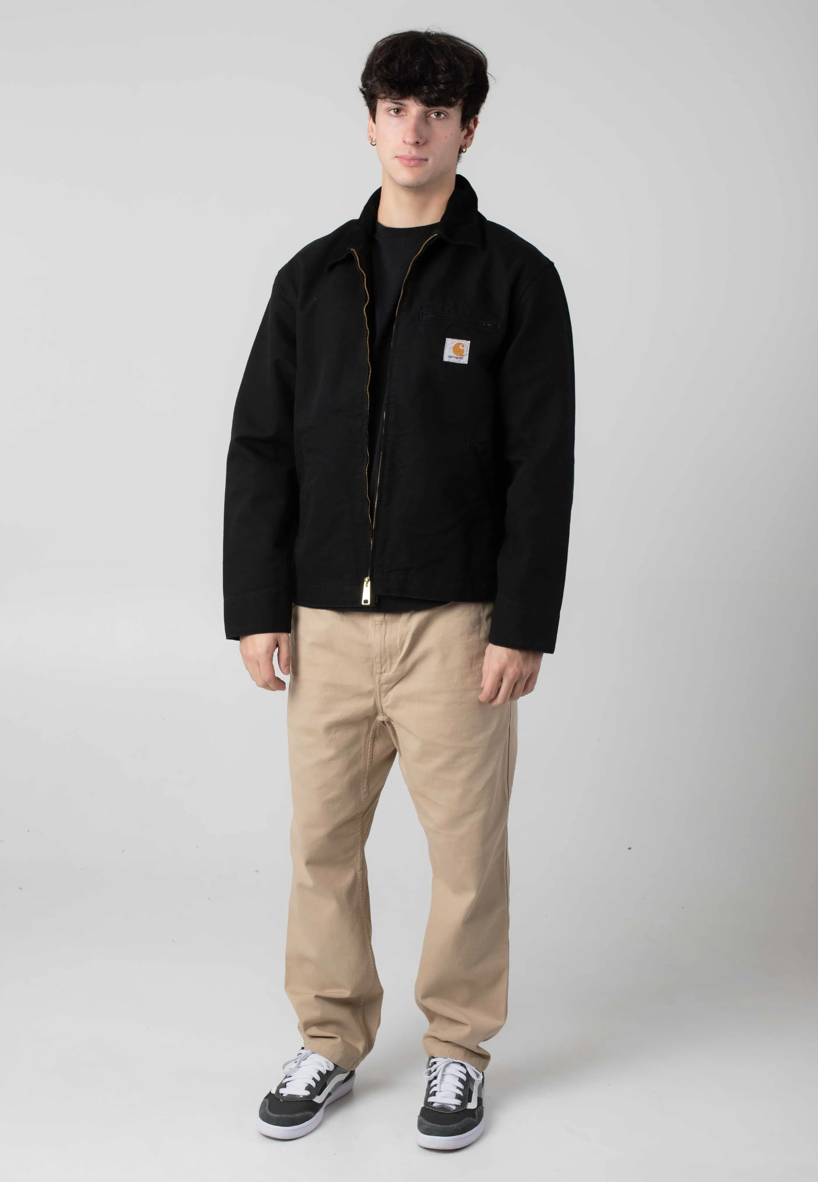 Stylish Warmth Carhartt WIP - Detroit Rinsed Black/Black - Jacket