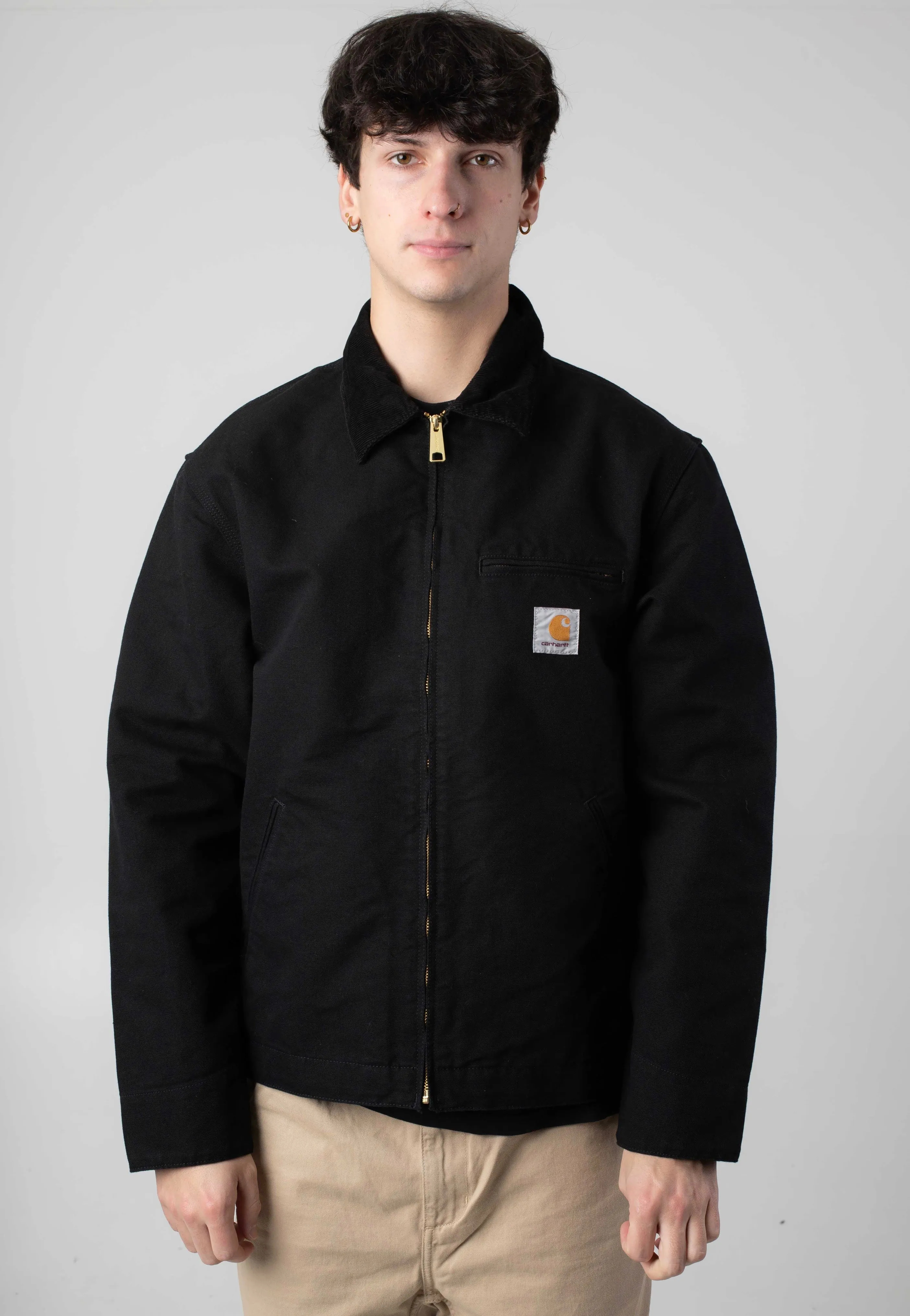 Stylish Warmth Carhartt WIP - Detroit Rinsed Black/Black - Jacket