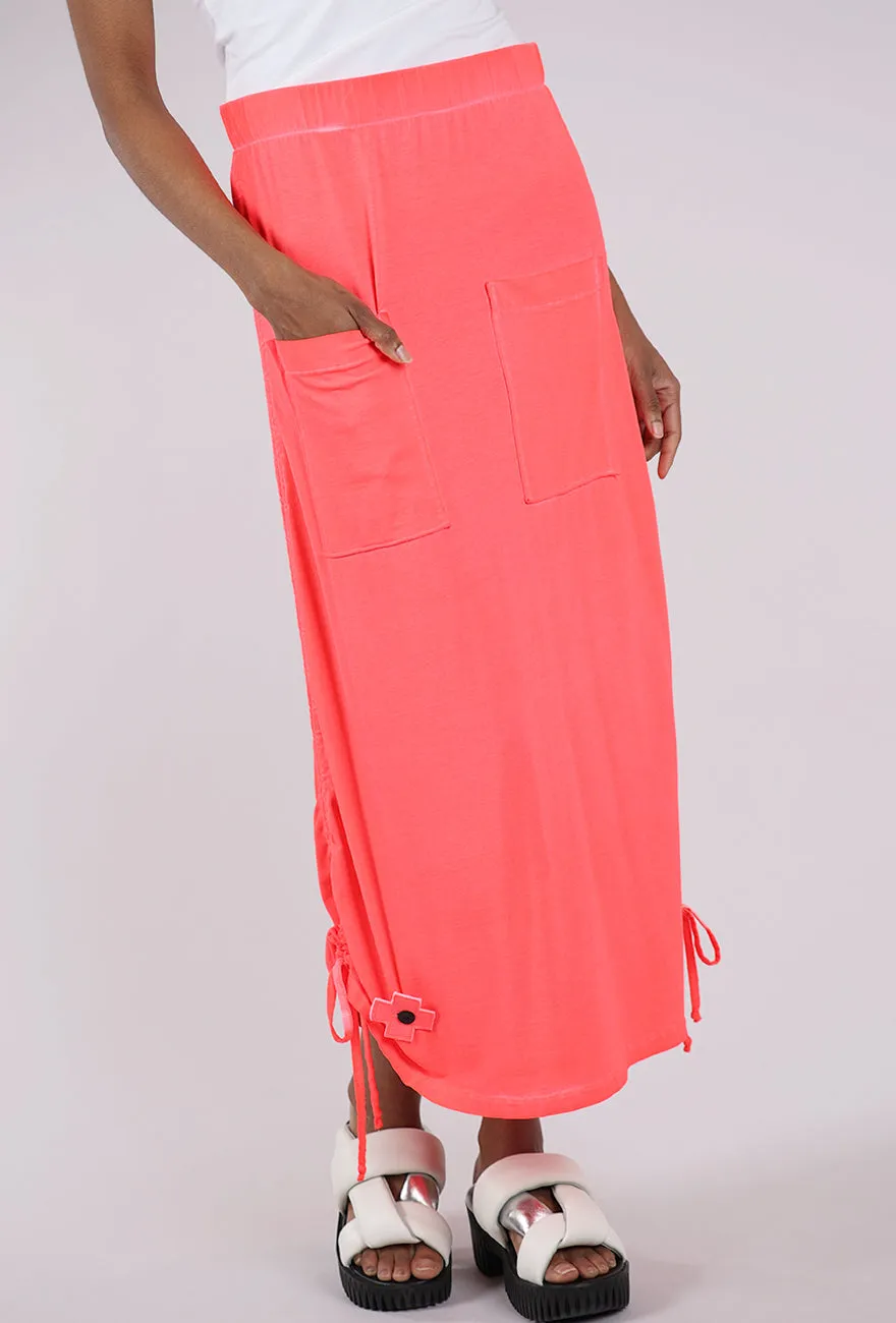 Summer Pen Skirt, Coral Colorfast Fabric