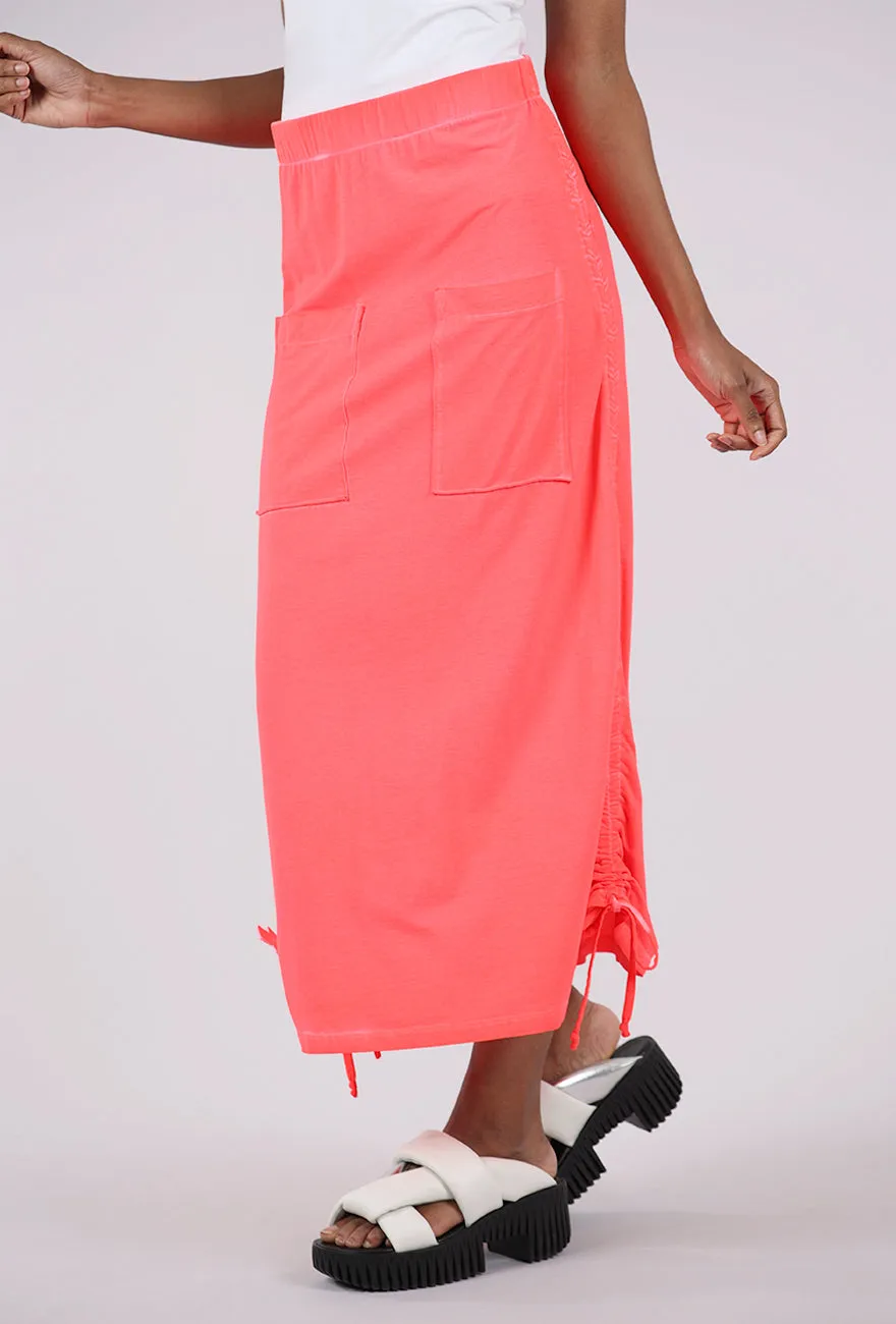 Summer Pen Skirt, Coral Colorfast Fabric