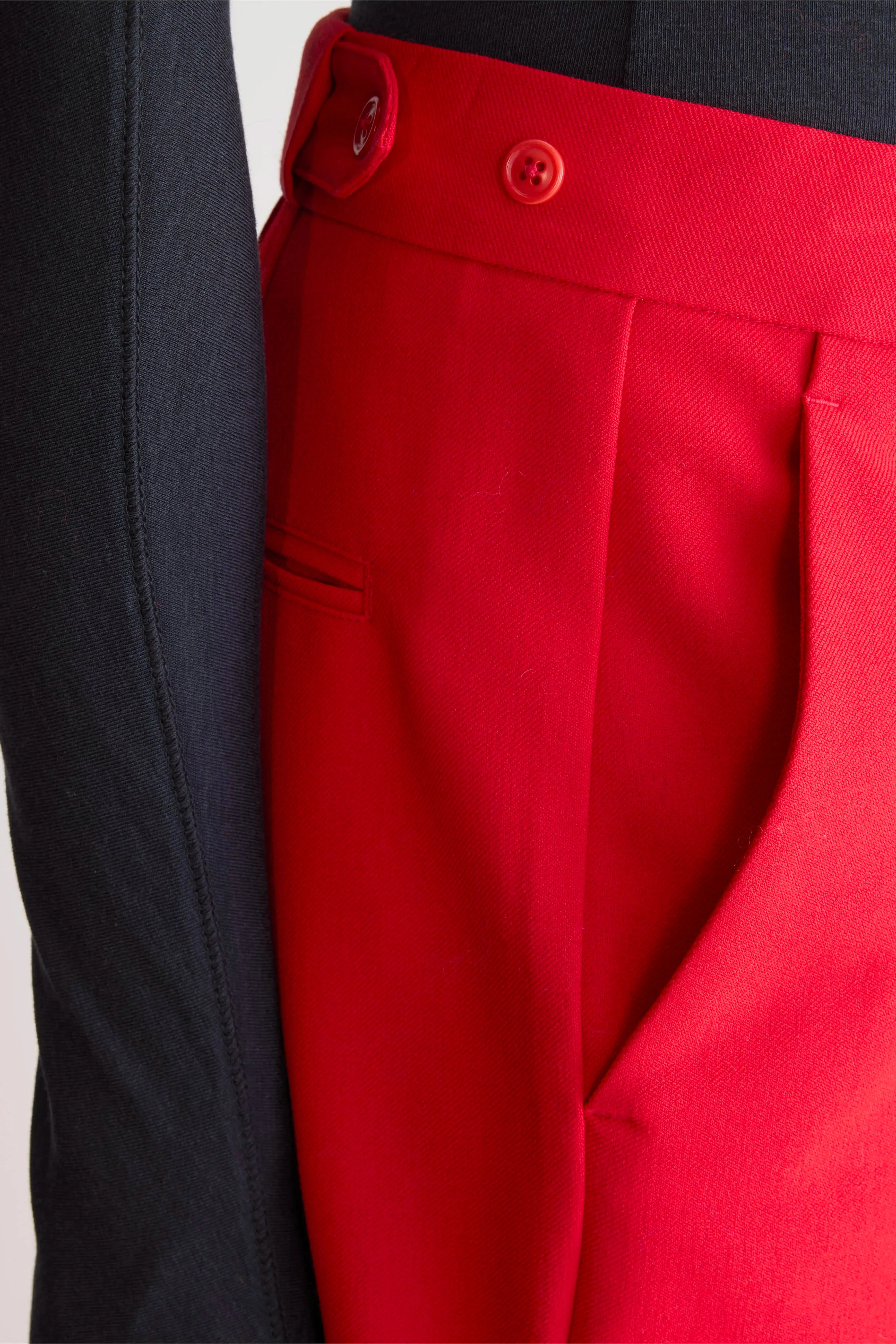 Sunrise straight trousers (252 / W / SANGUINE) High Waistband
