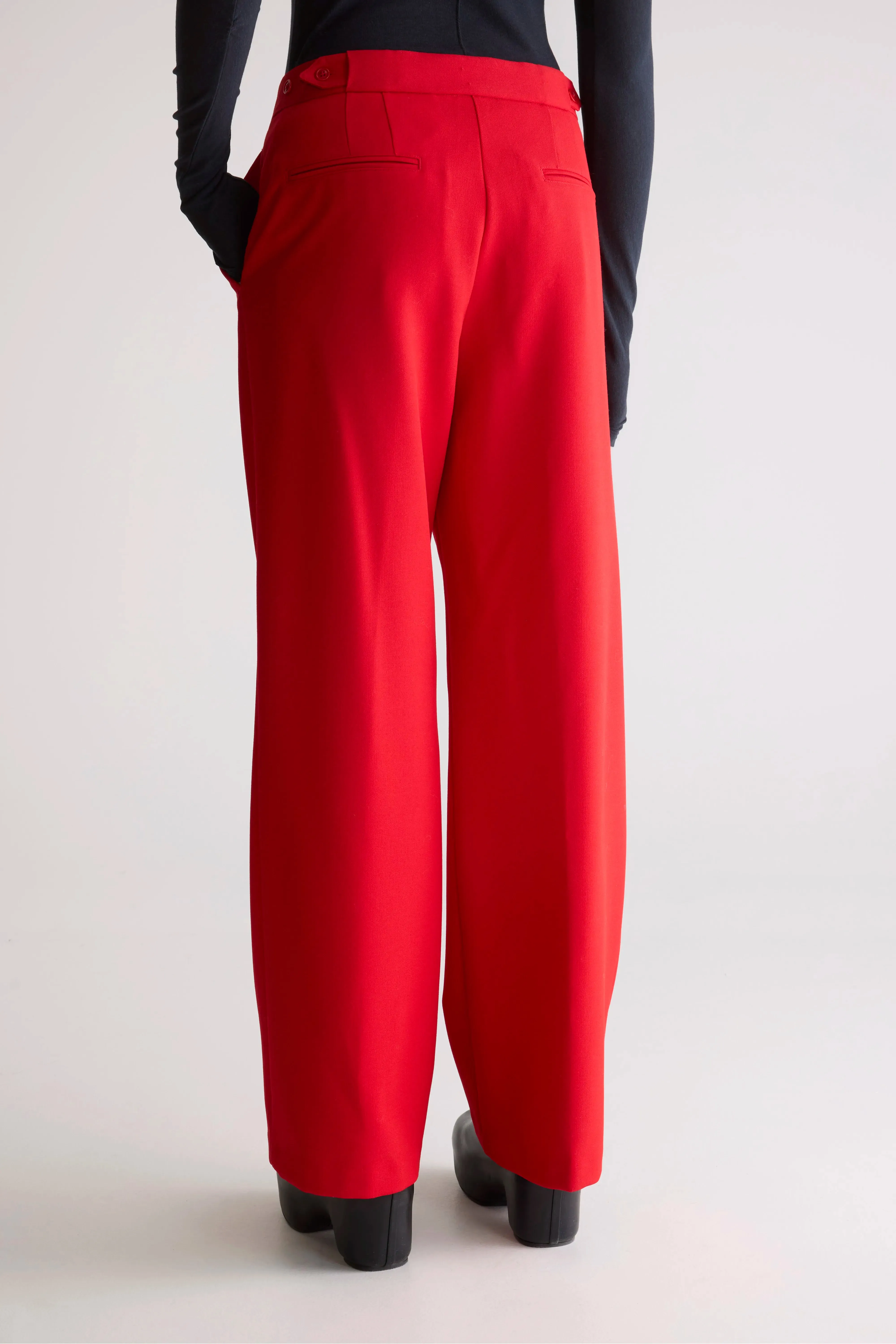 Sunrise straight trousers (252 / W / SANGUINE) High Waistband