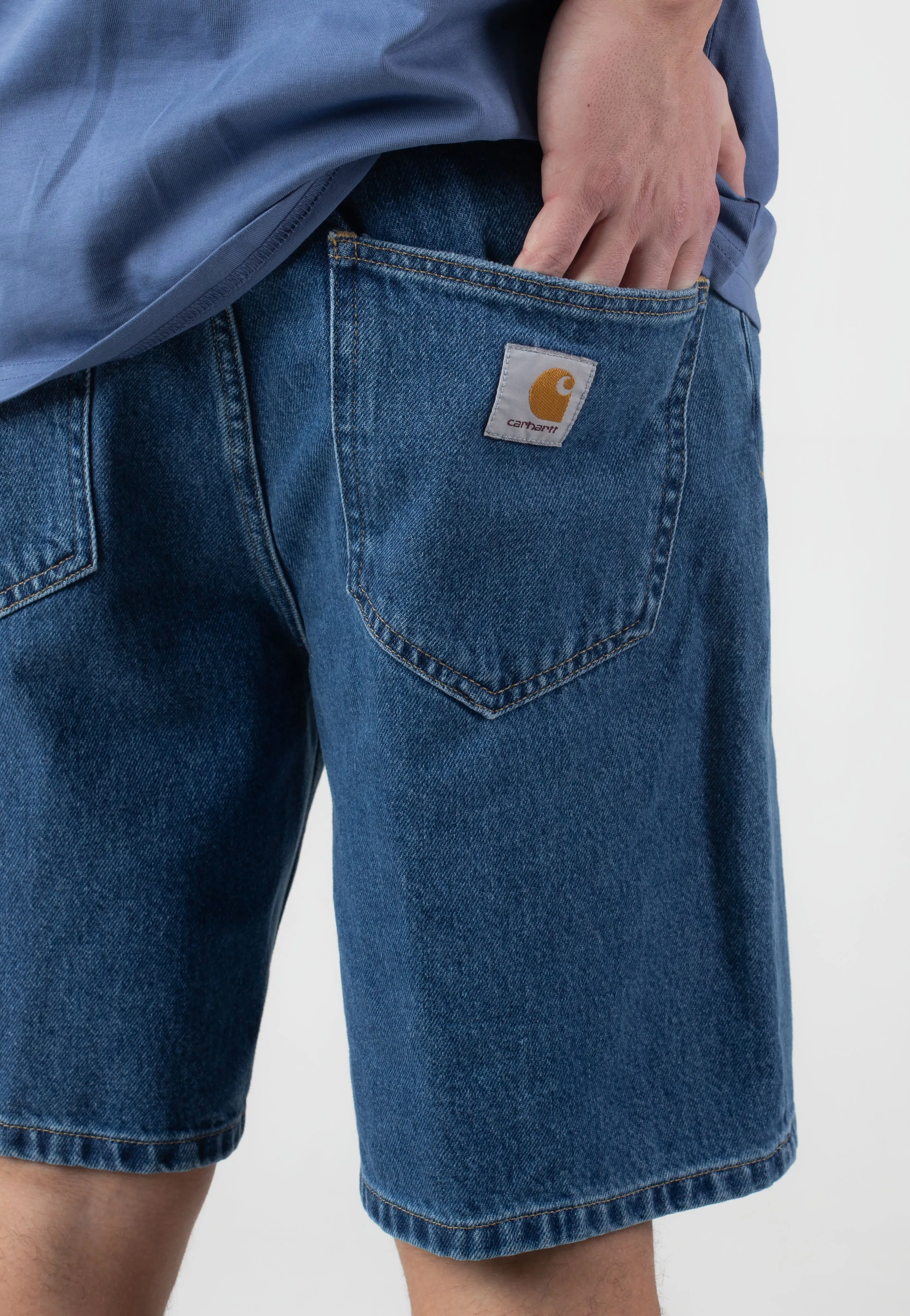 Surfing shorts Carhartt WIP - Nolan Heavy Stone Wash Blue - Shorts