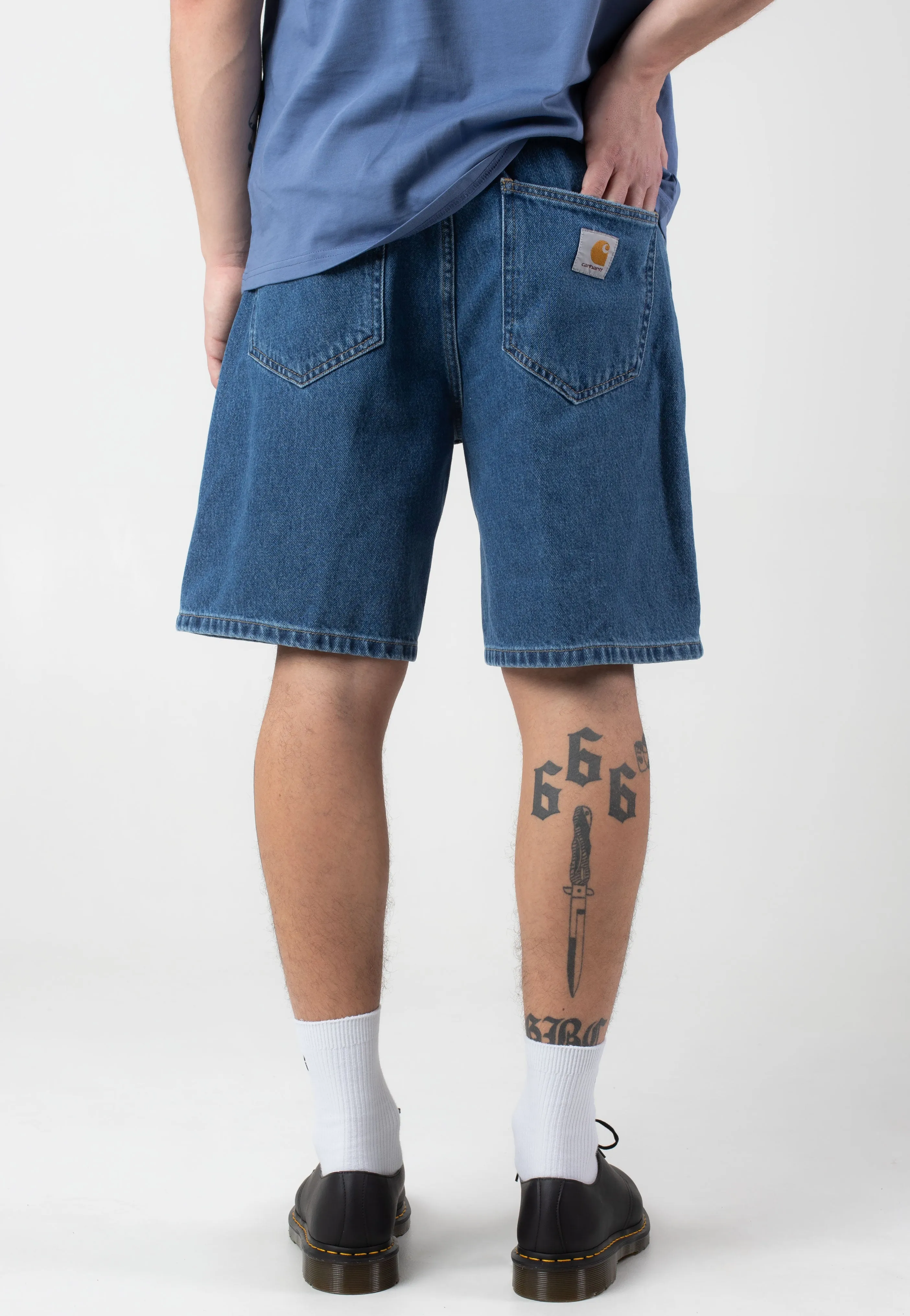 Surfing shorts Carhartt WIP - Nolan Heavy Stone Wash Blue - Shorts