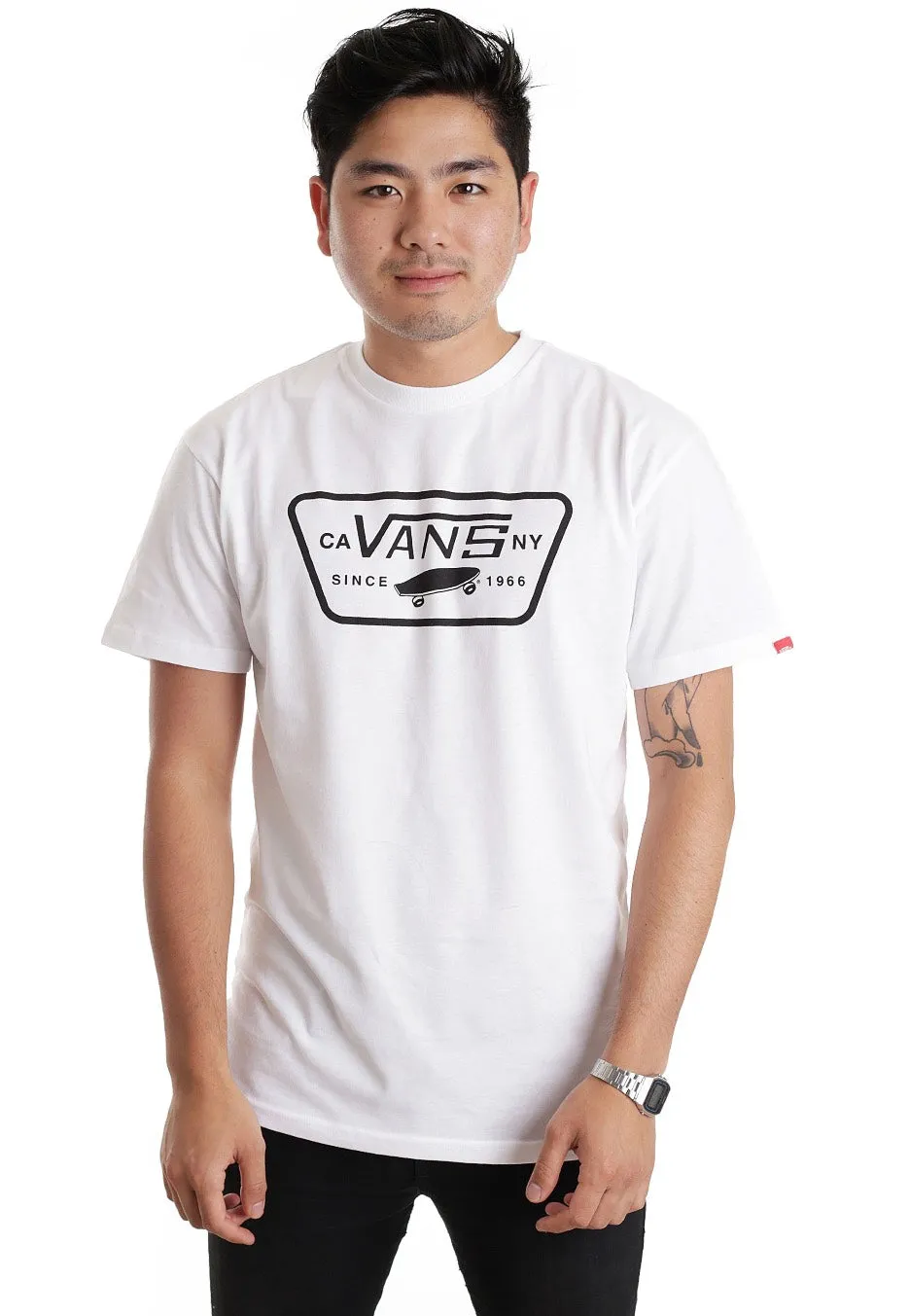 Surfwear Vans - Full Patch White/Black - T-Shirt
