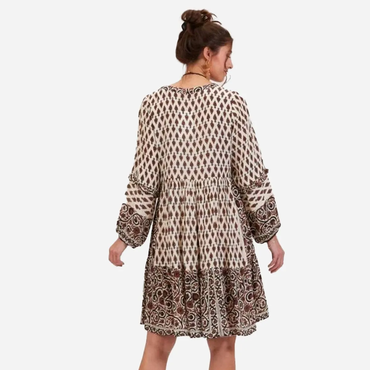 Synthetic Wear Julia Block Panel Midi Dress