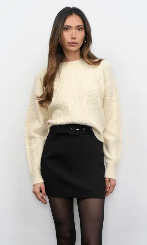 Button - up Corporate gift Finley Long Sleeve Pull Over Cable Knit Sweater