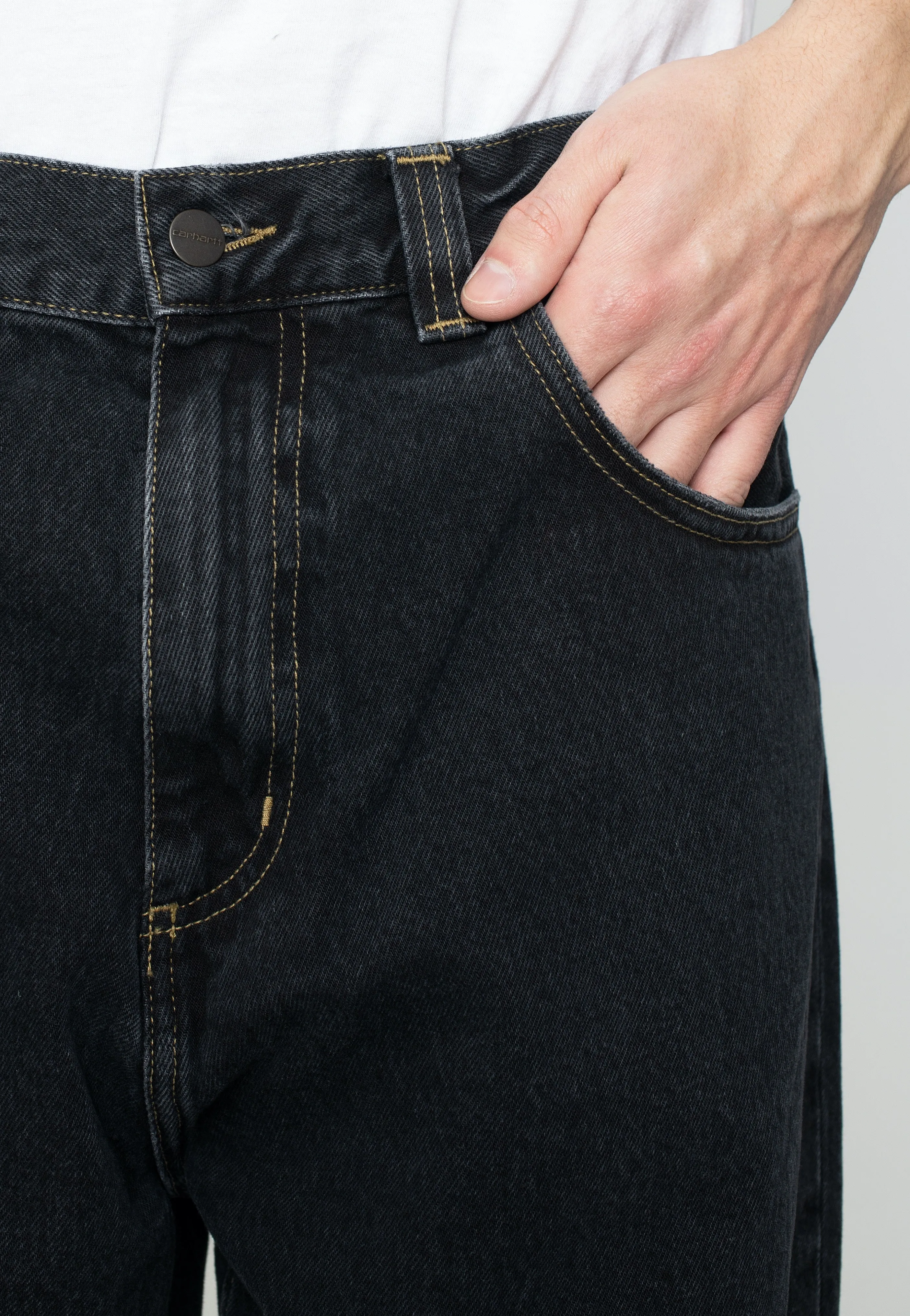 Tailored Form Carhartt WIP - Brandon Stone Washed Black - Jeans